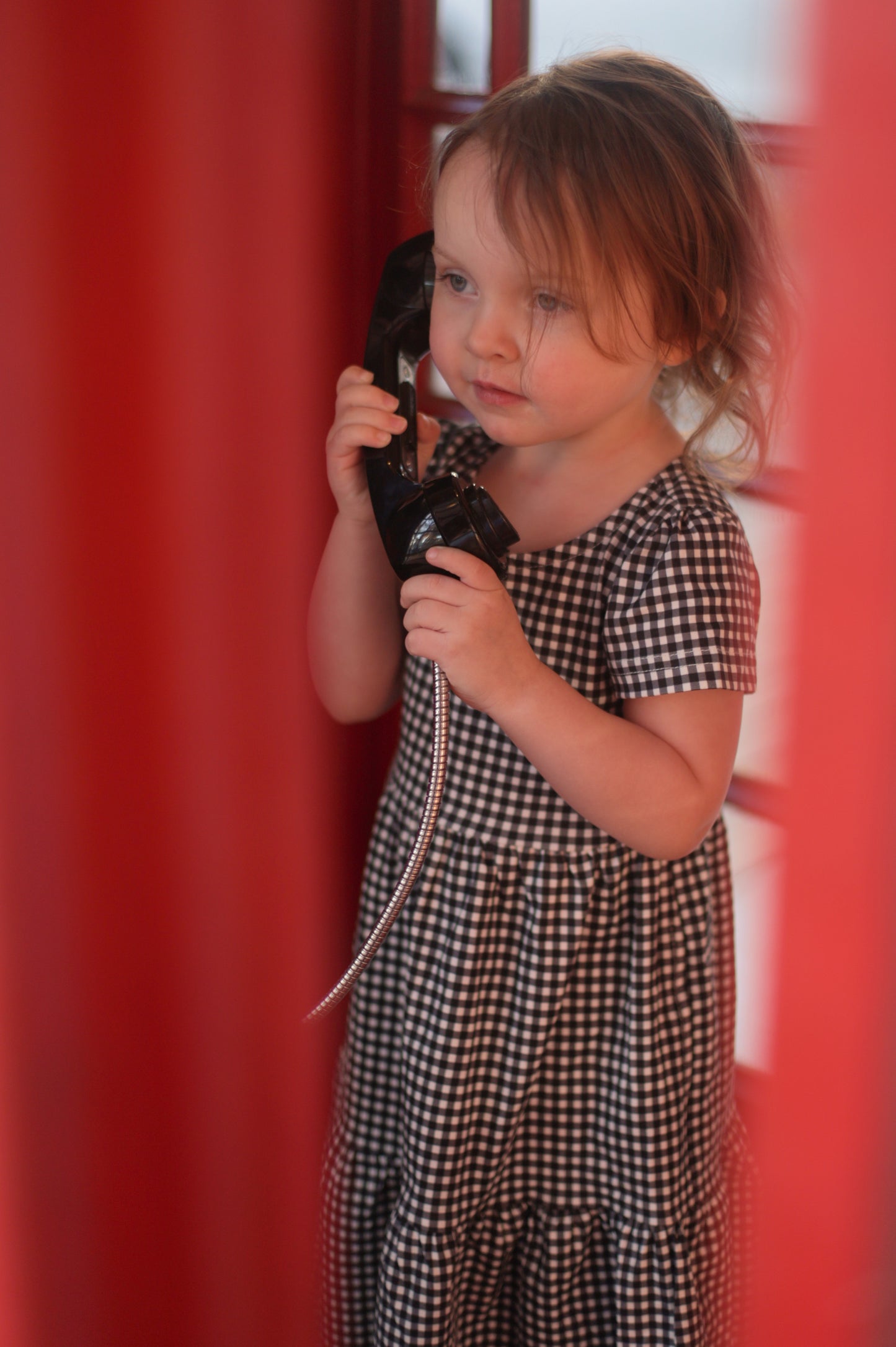 Graphite Gingham ~ Novella Dress