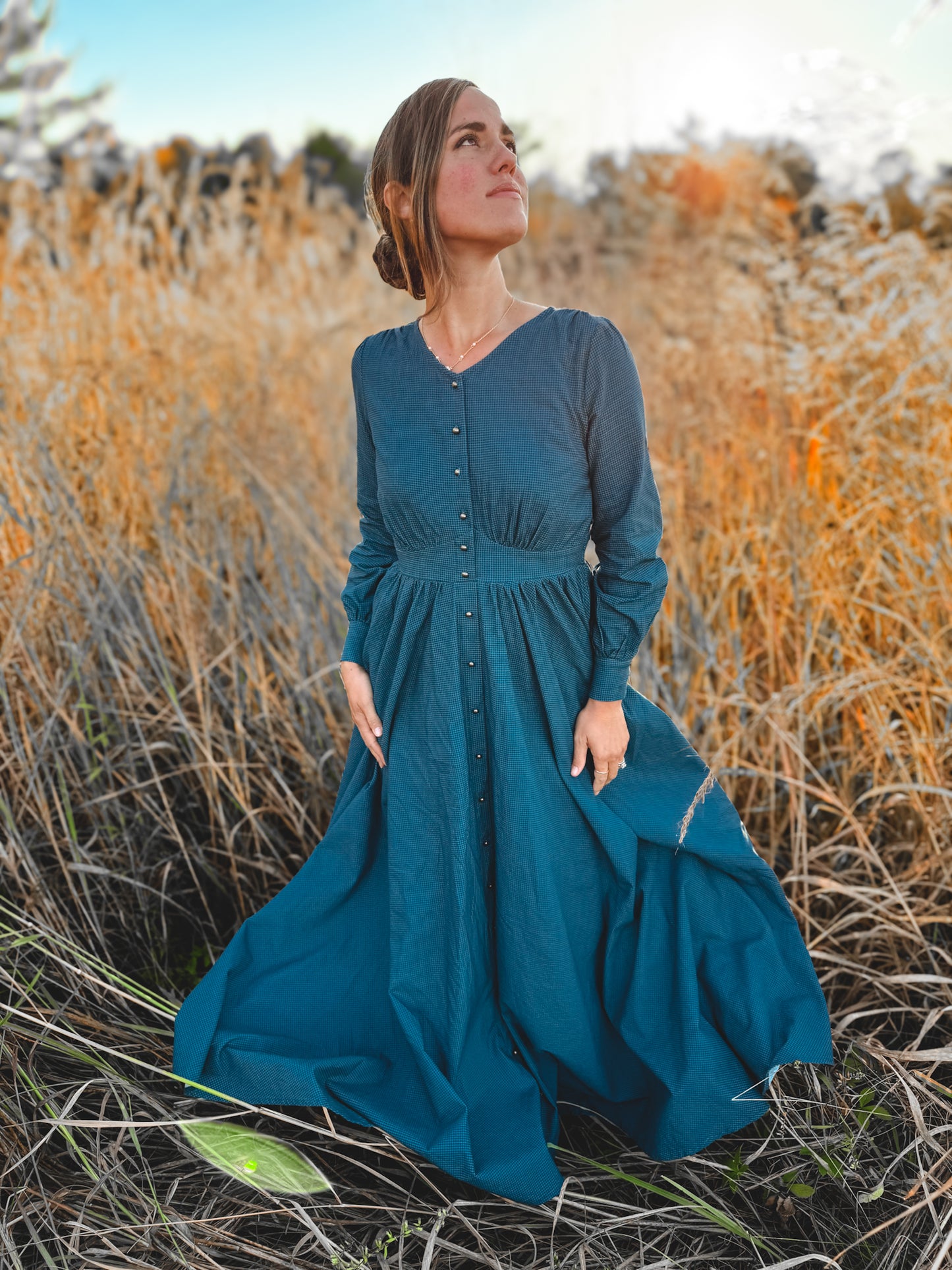 Indigo Lattice ~ Hearthside Maxi