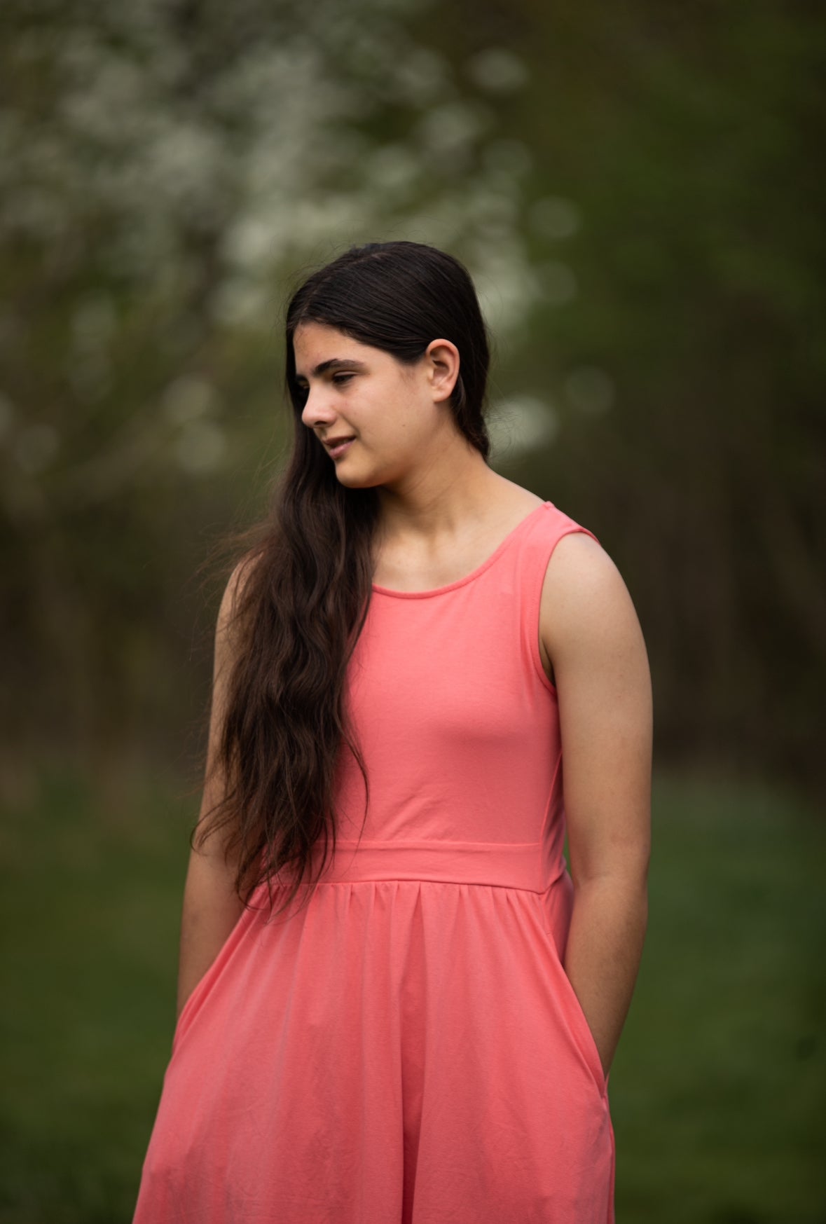 Classic Coral ~ Homesteader Dress