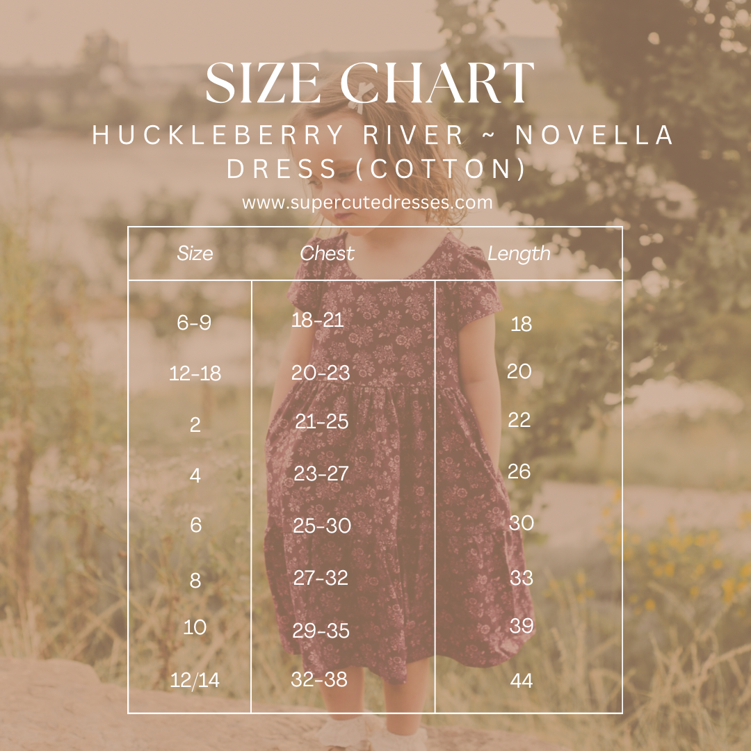 Huckleberry River ~ Novella Dress