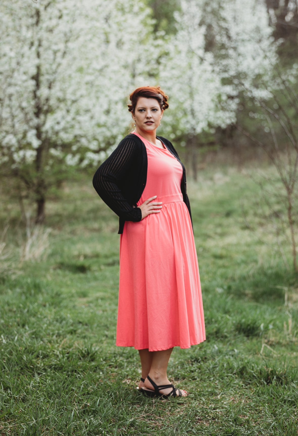 Classic Coral ~ Homesteader Dress