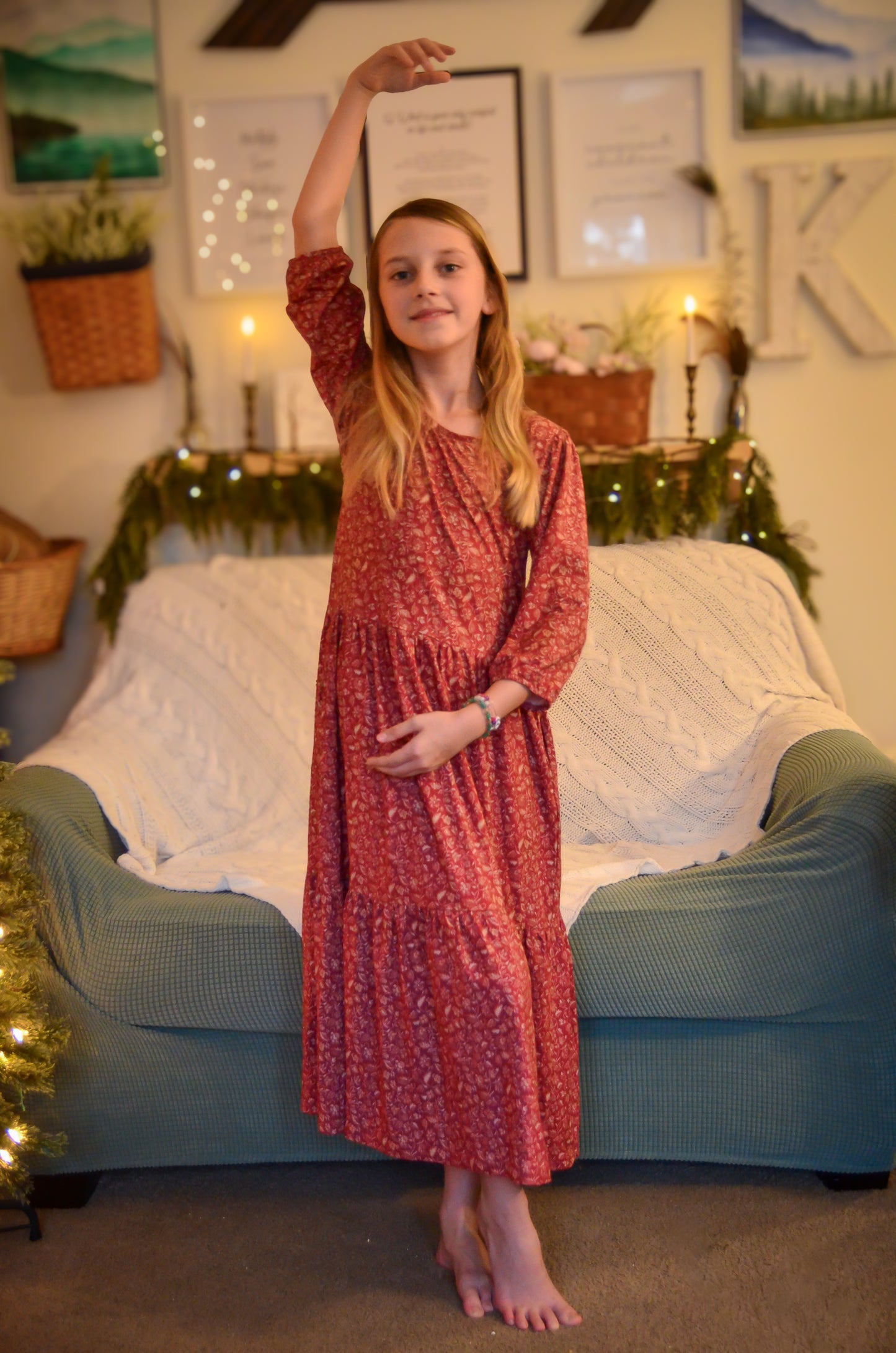 Crimson Ember ~ Novella Dress