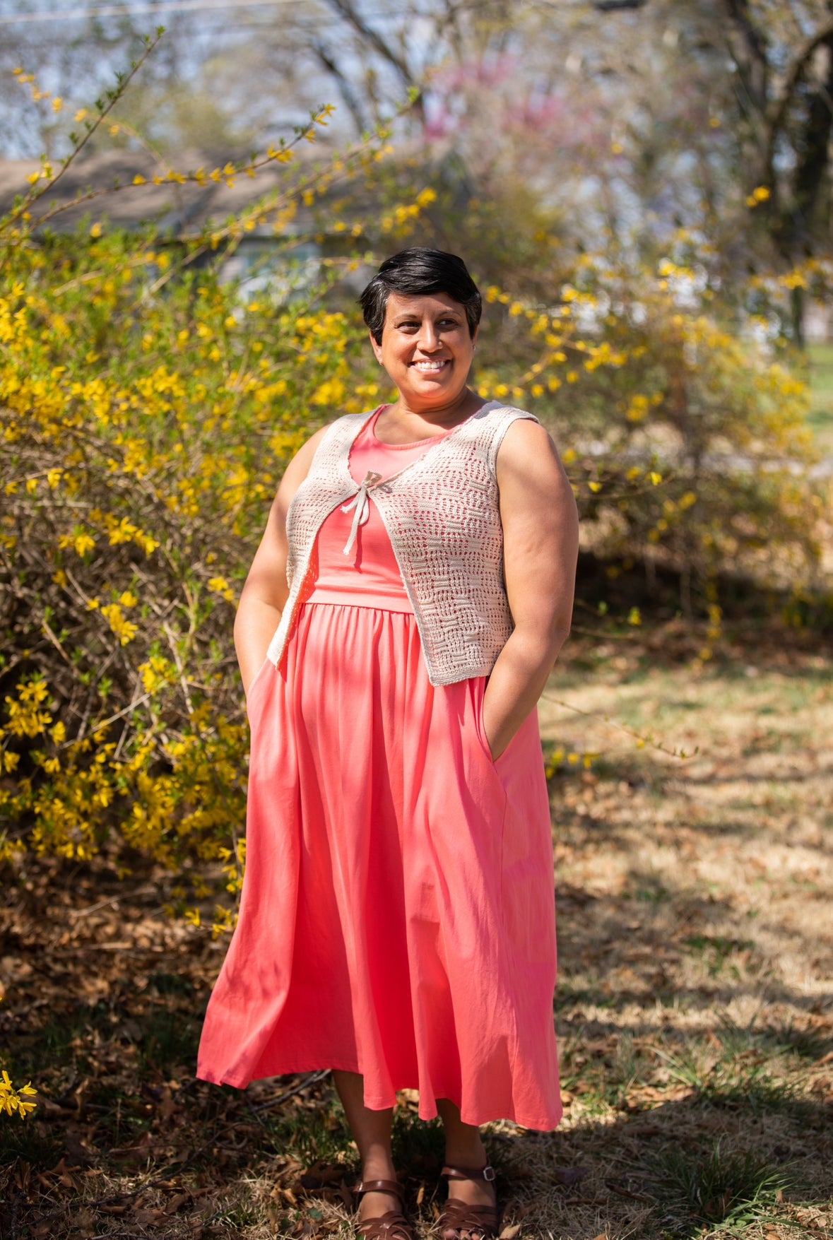 Classic Coral ~ Homesteader Dress