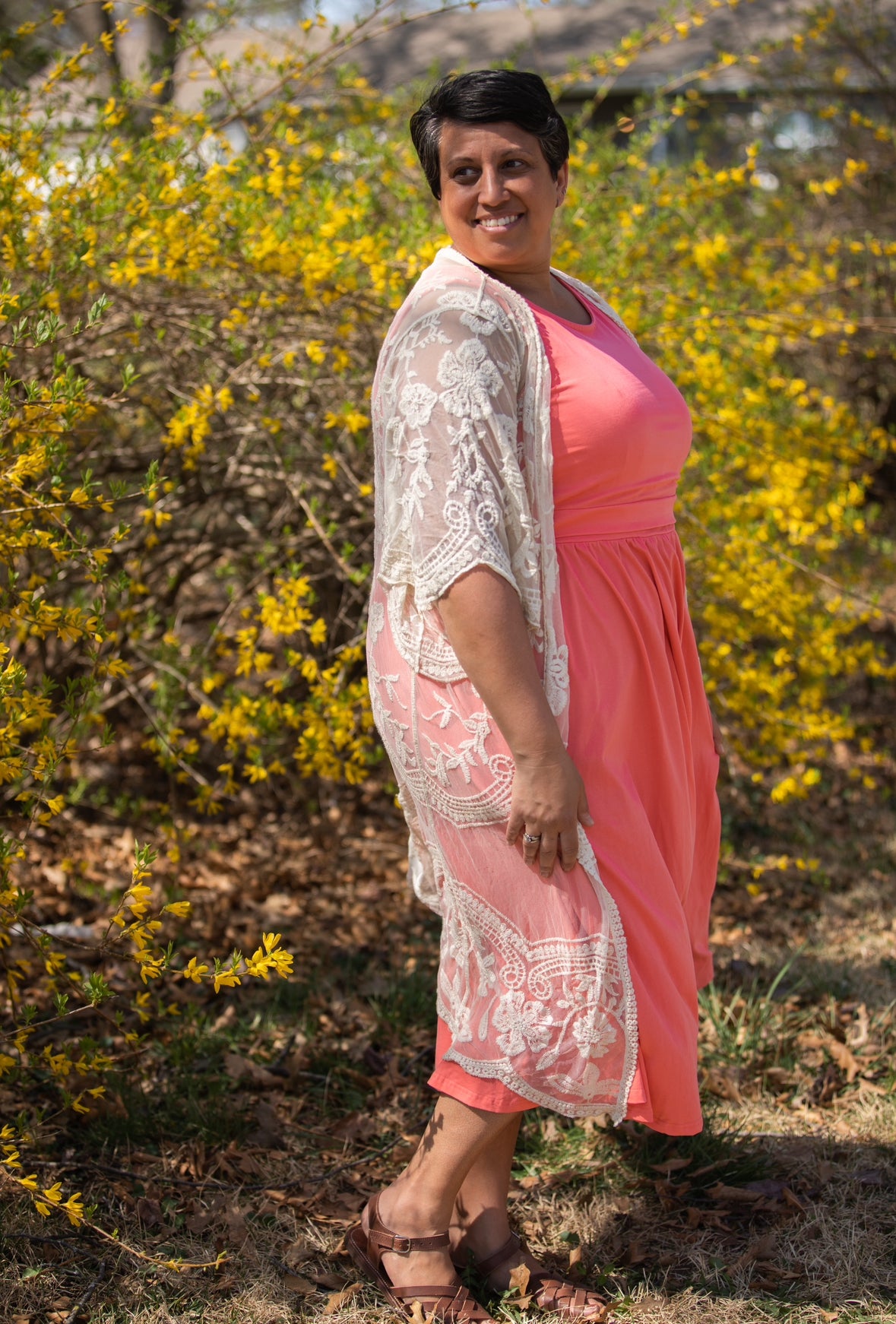 Classic Coral ~ Homesteader Dress