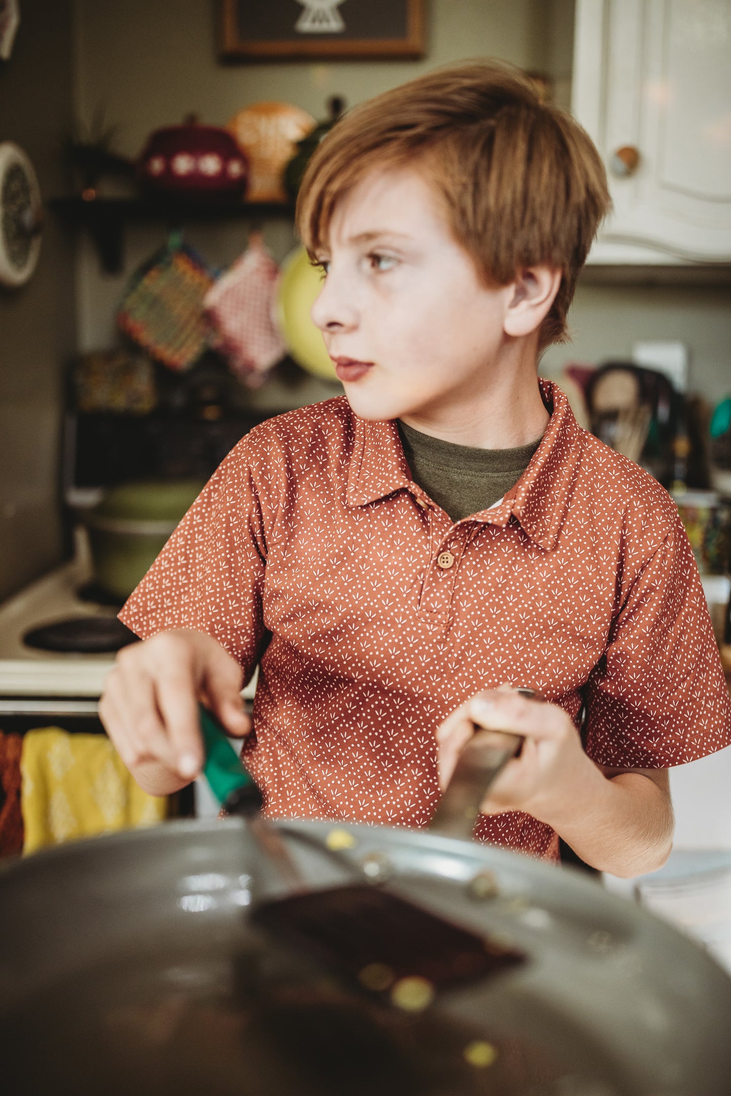 Terracotta ~ Perseverance Polo