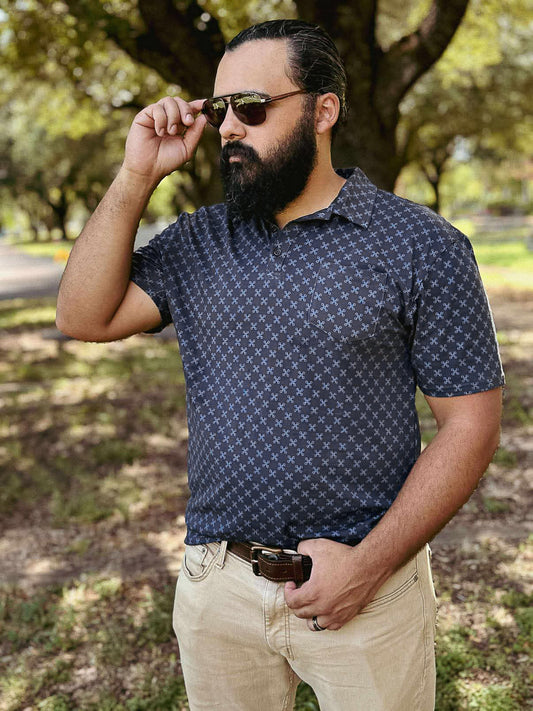 Carbon Blue ~ Men’s Perseverance Polo