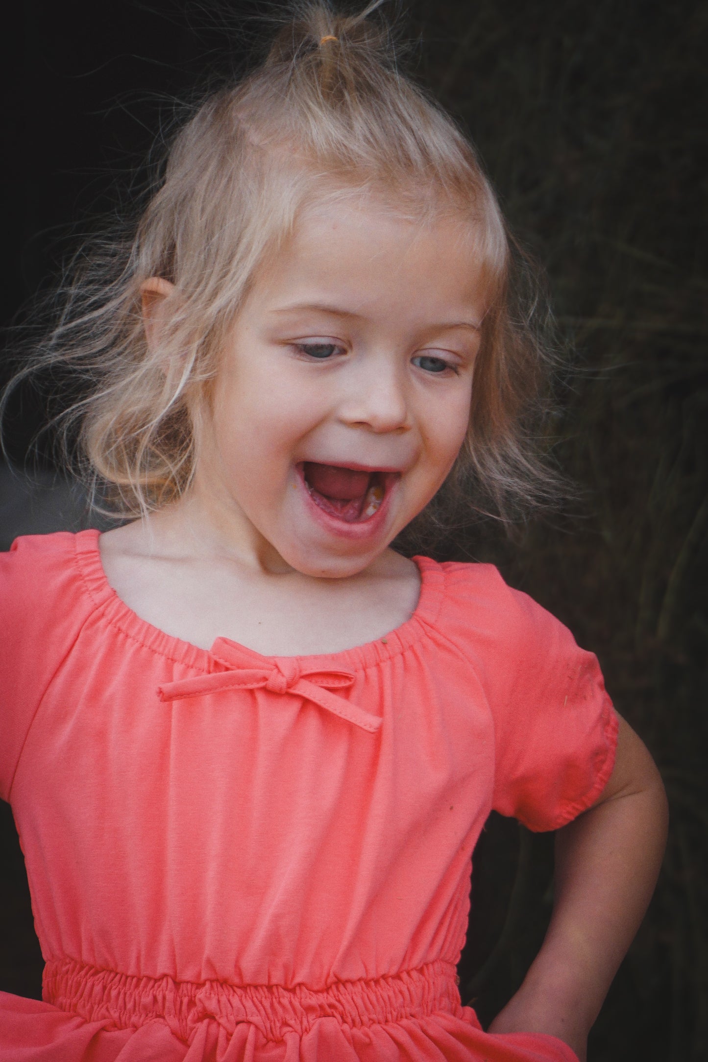 Classic Coral ~ Mini Folklore Dress