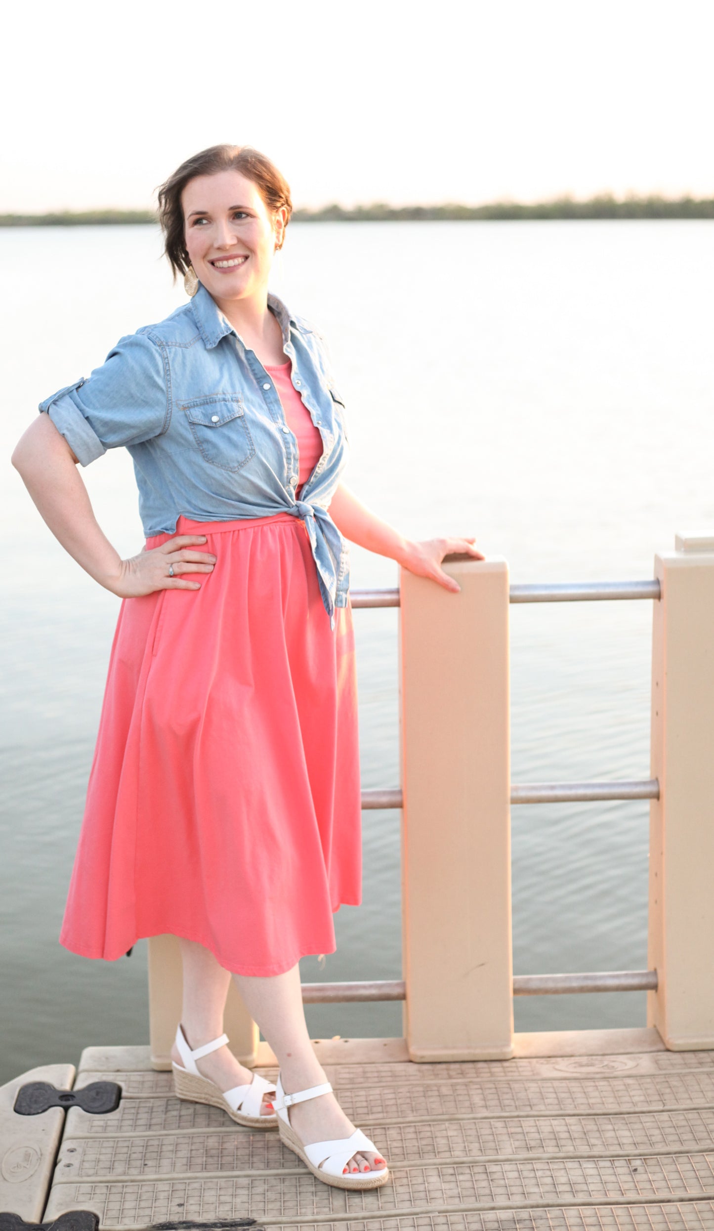 Classic Coral ~ Homesteader Dress