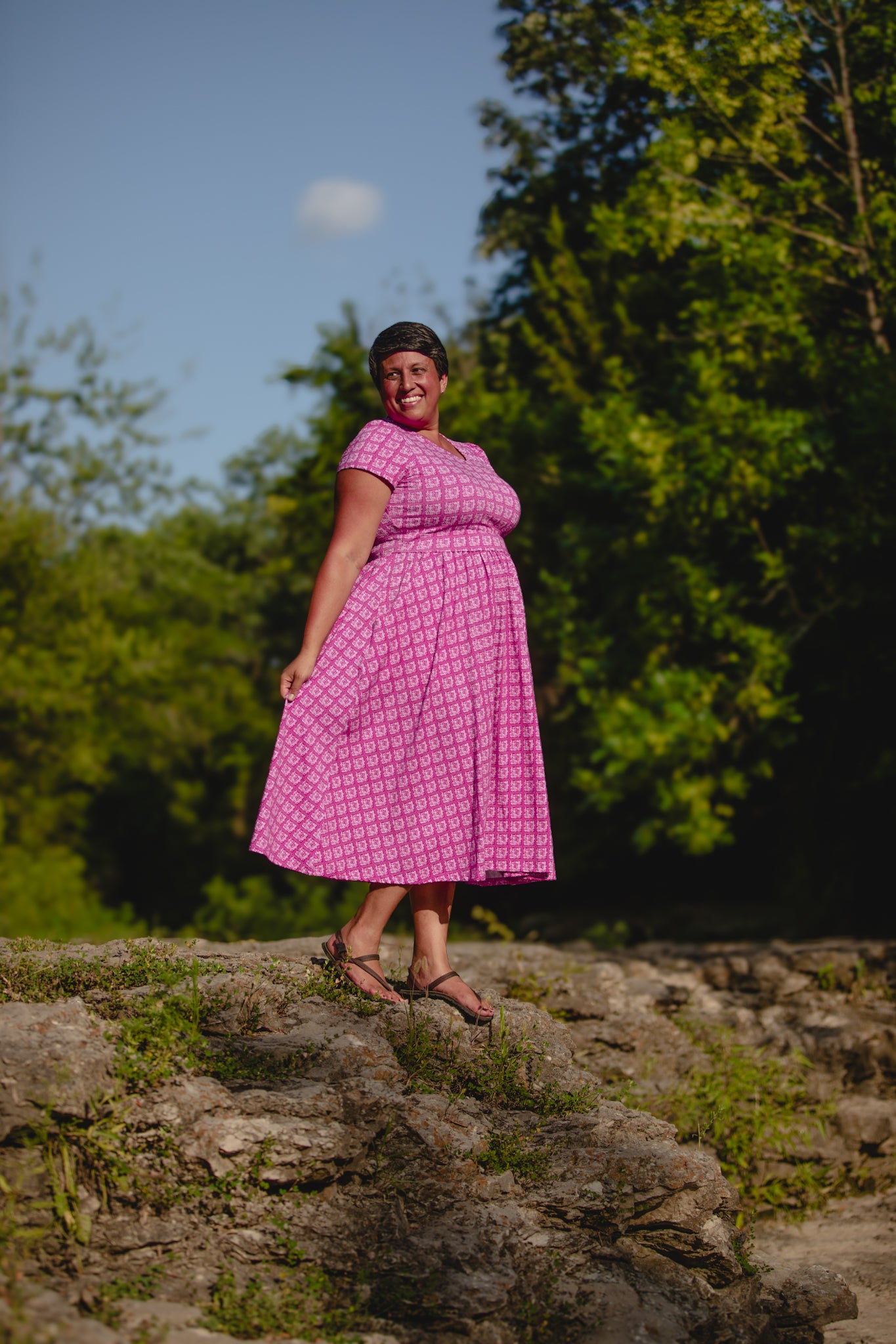 Daisy Mosaïque ~ Canterbury Classic Dress