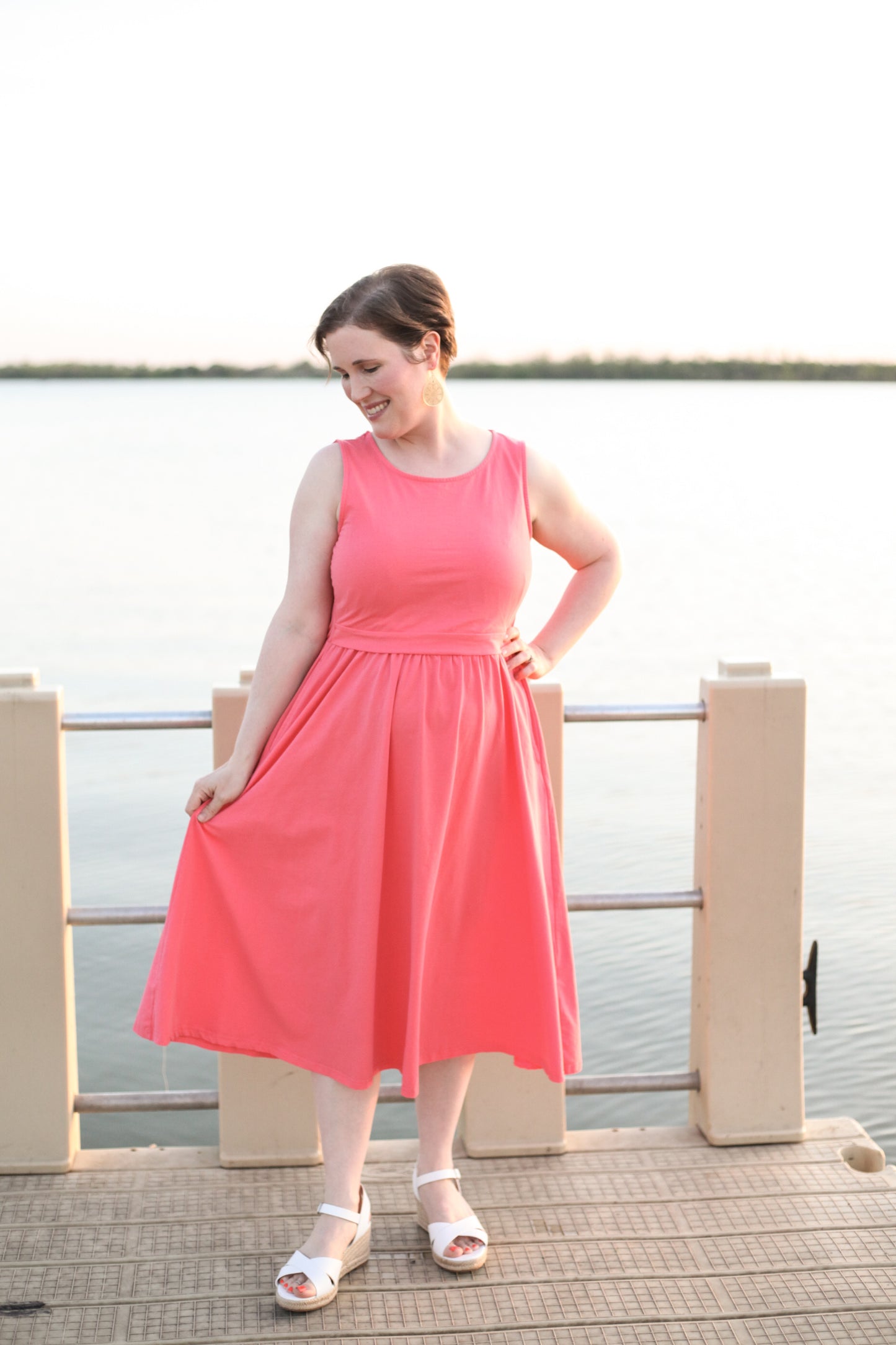Classic Coral ~ Homesteader Dress