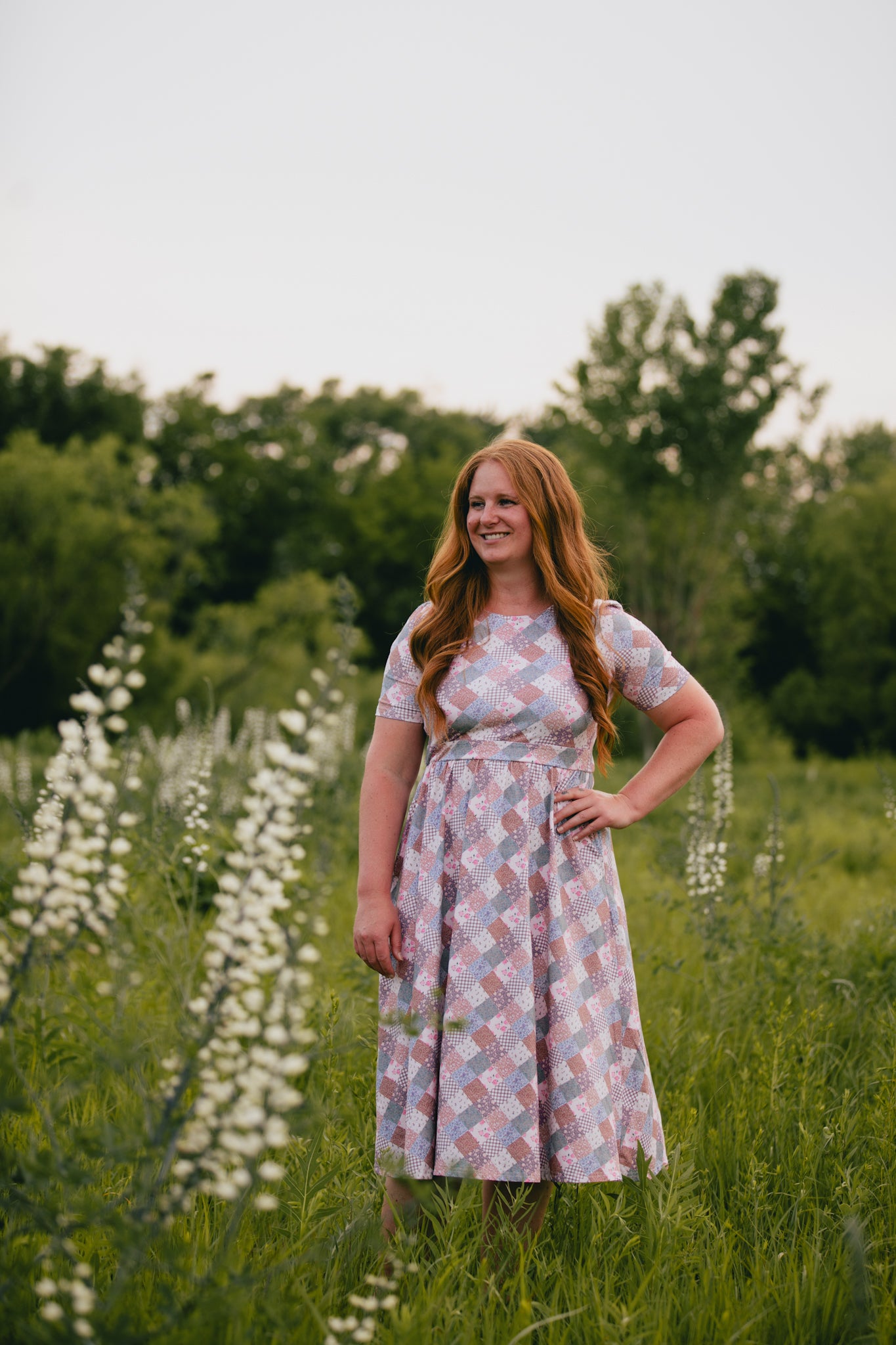 Woven Wildflower ~ Everyday Dress (straight sleeves)