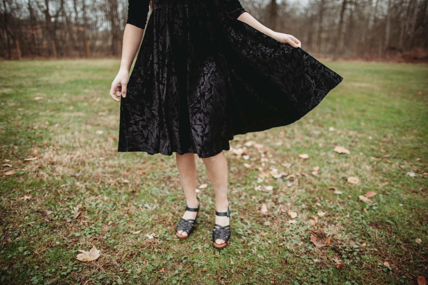 Noir Luxe ~ Fairy-twirl Dress