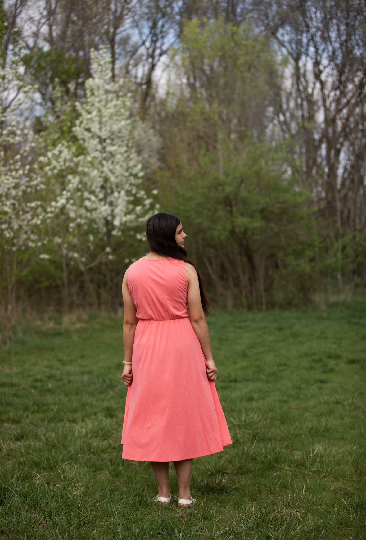 Classic Coral ~ Homesteader Dress