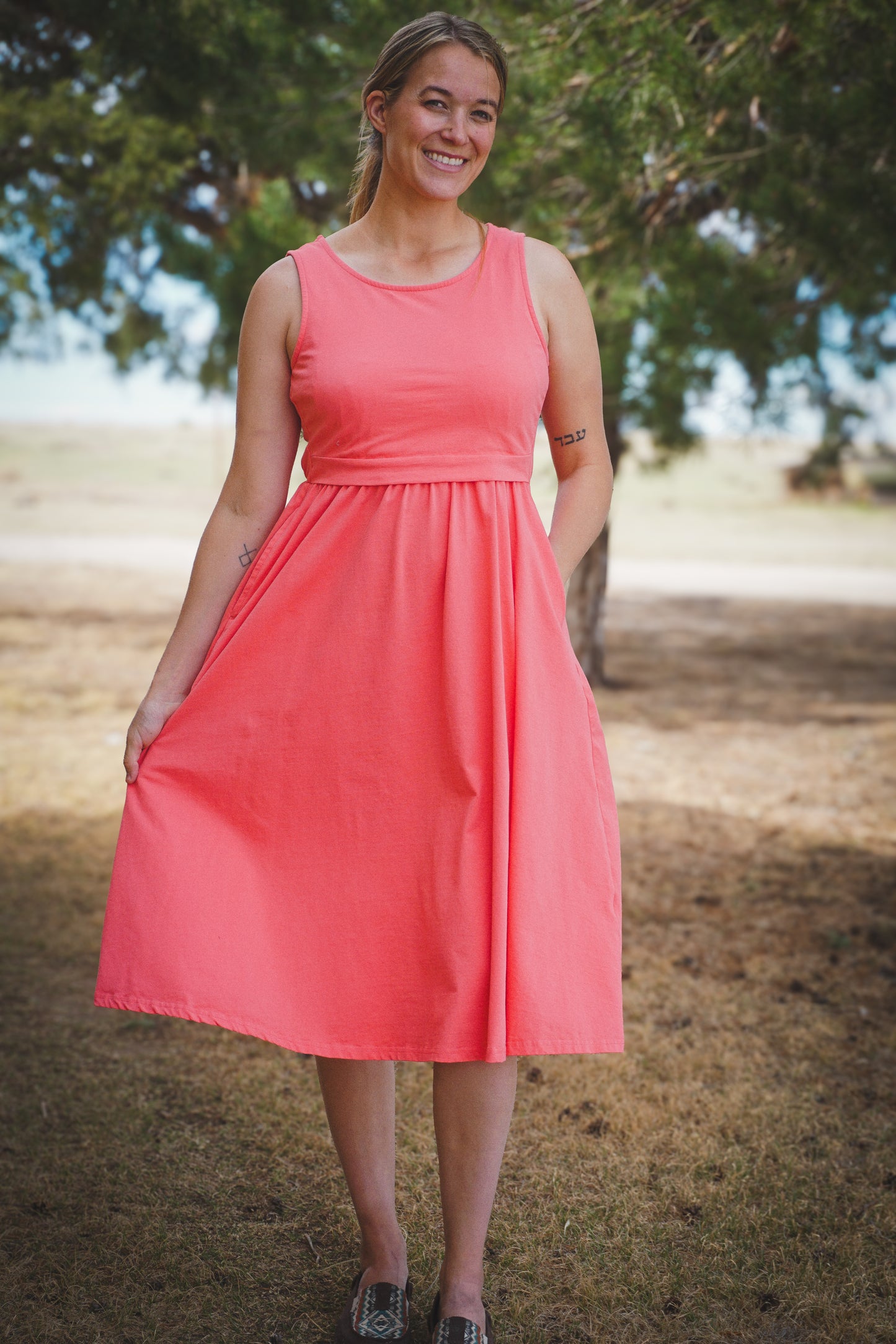 Classic Coral ~ Homesteader Dress