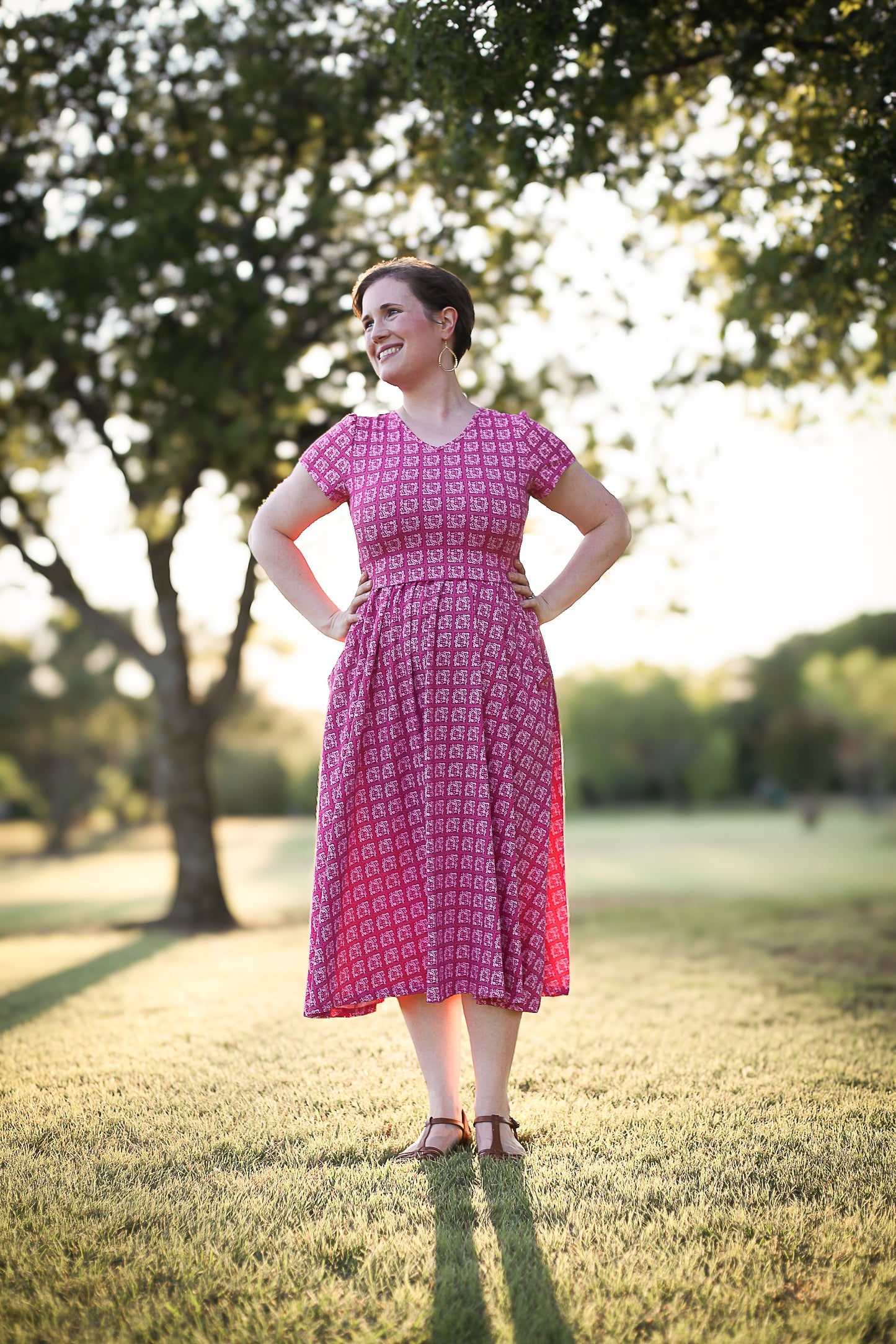 Daisy Mosaïque ~ Canterbury Classic Dress