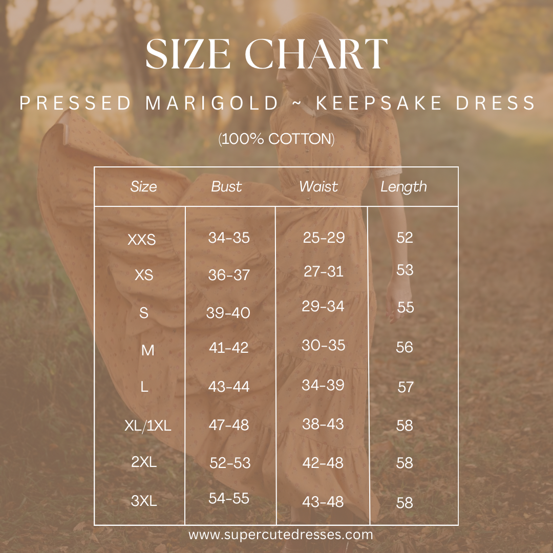 Pressed Marigold ~ Keepsake Dress