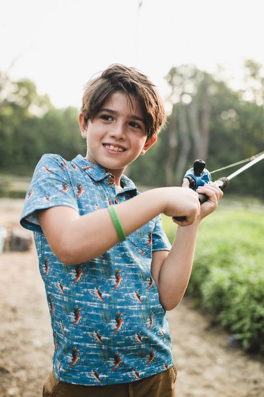 Reel Catch ~ Boy’s Perseverance Polo