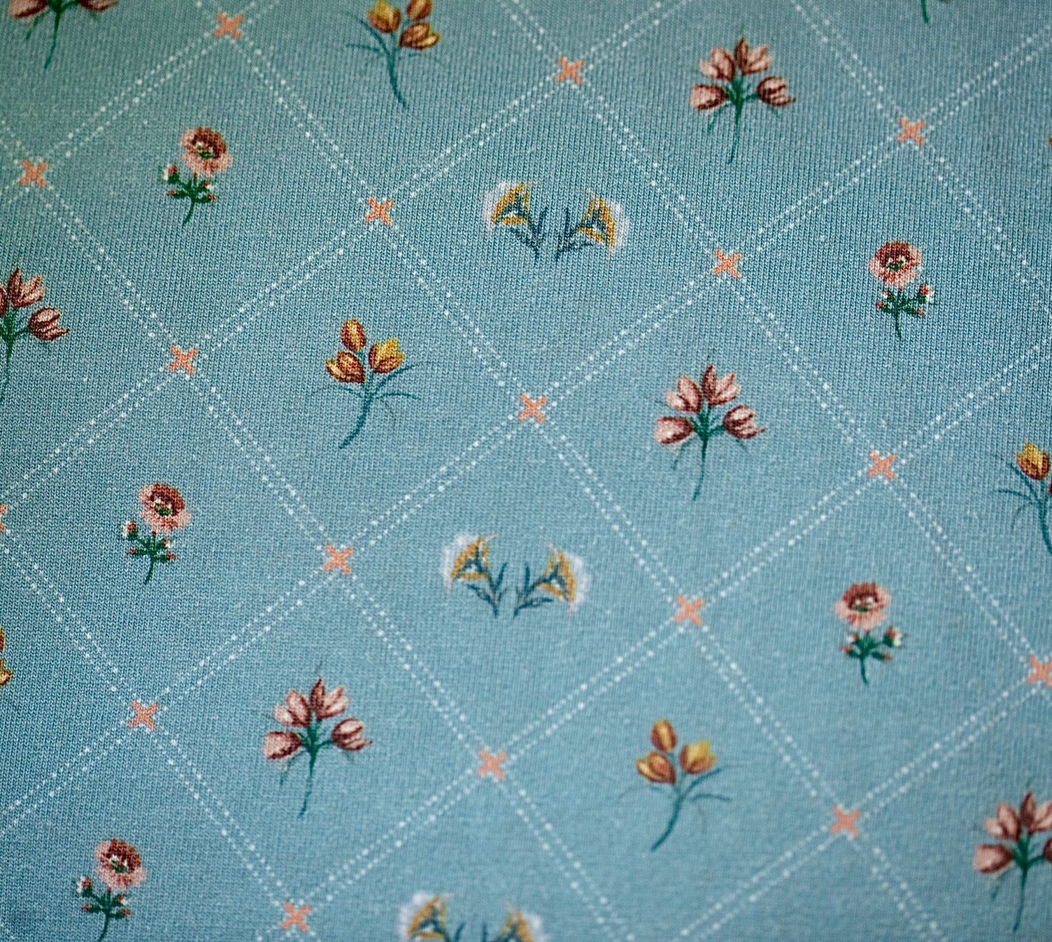 Floral patterned fabric