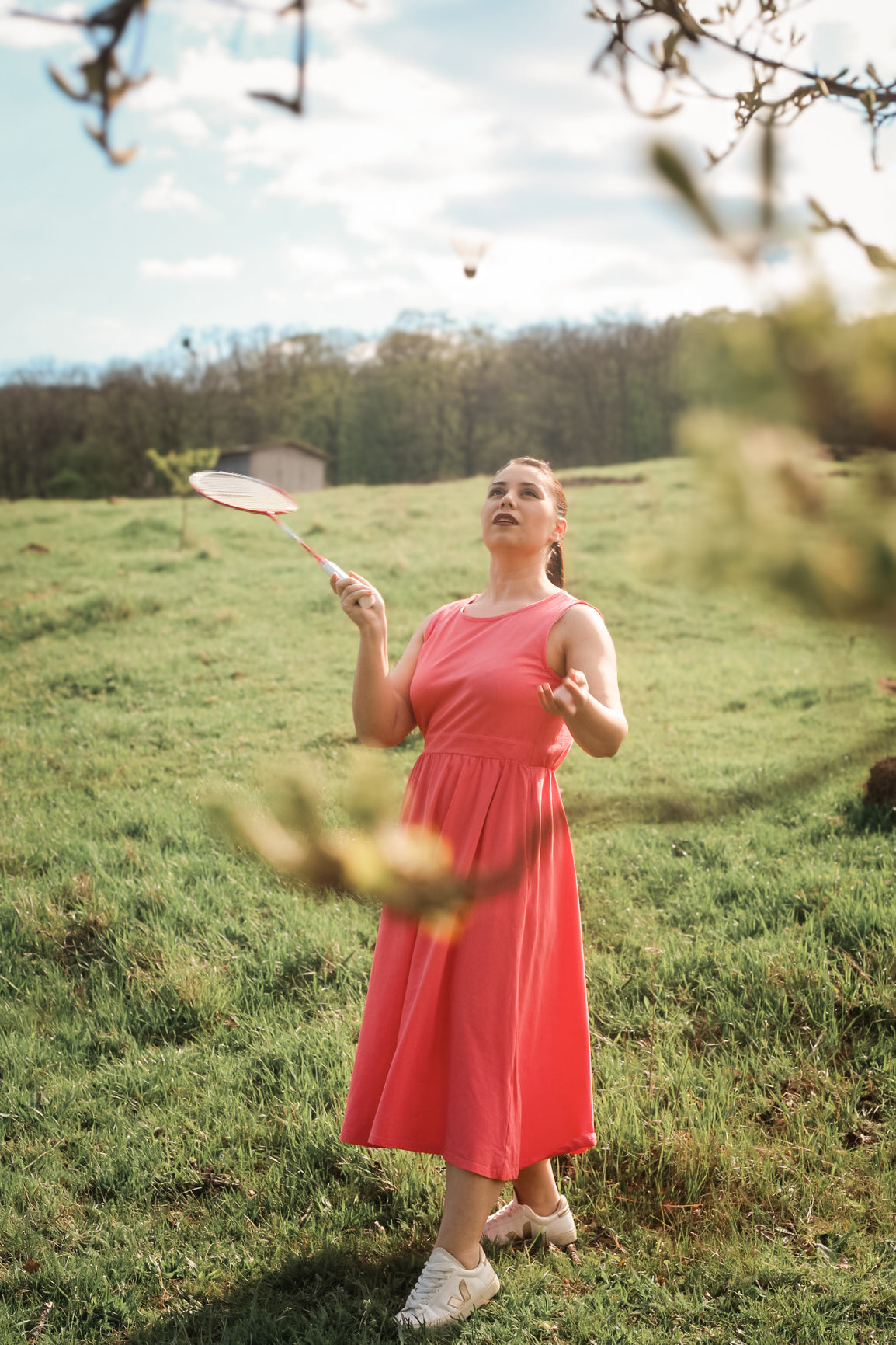 Classic Coral ~ Homesteader Dress