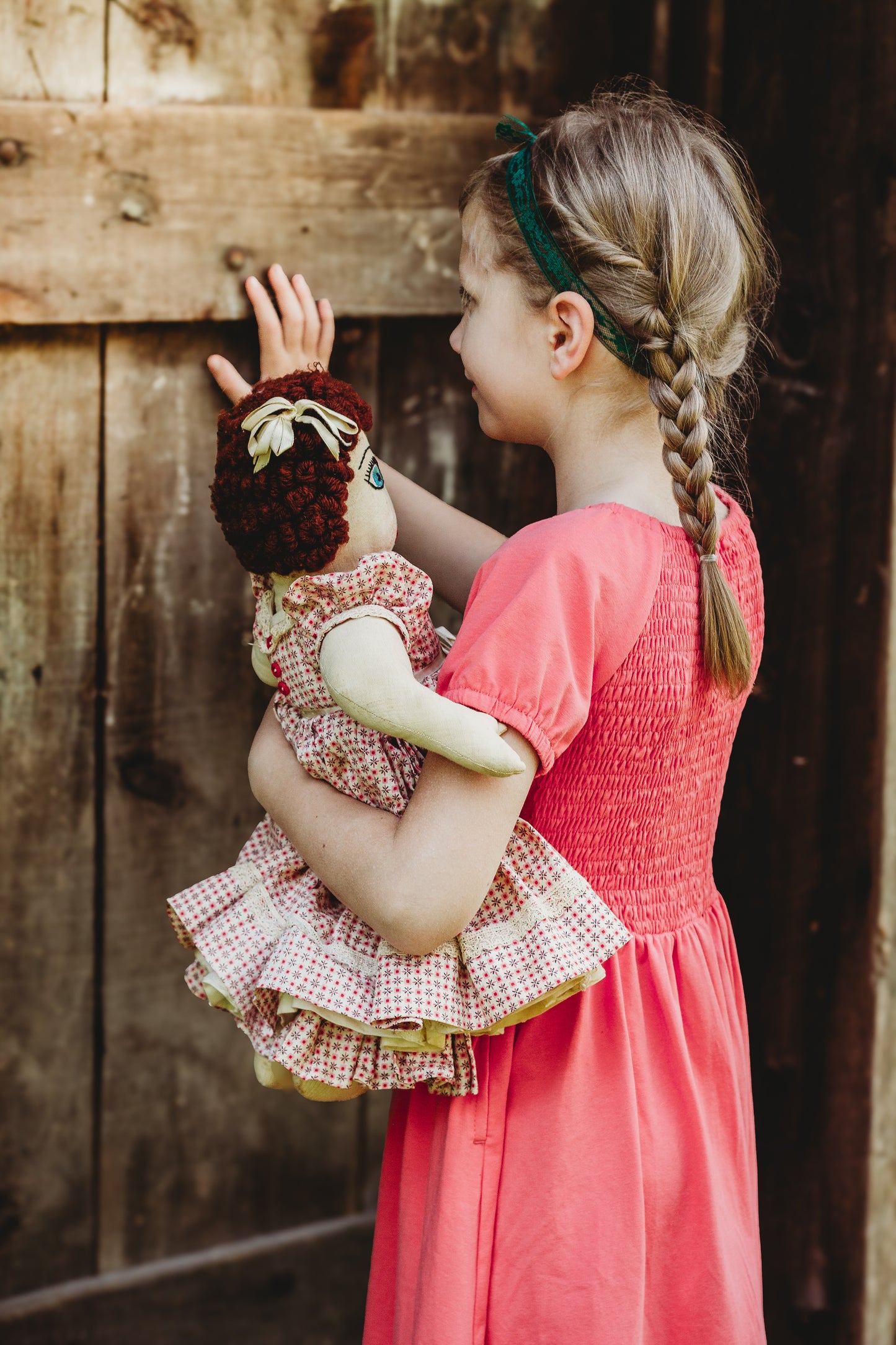Classic Coral ~ Mini Folklore Dress