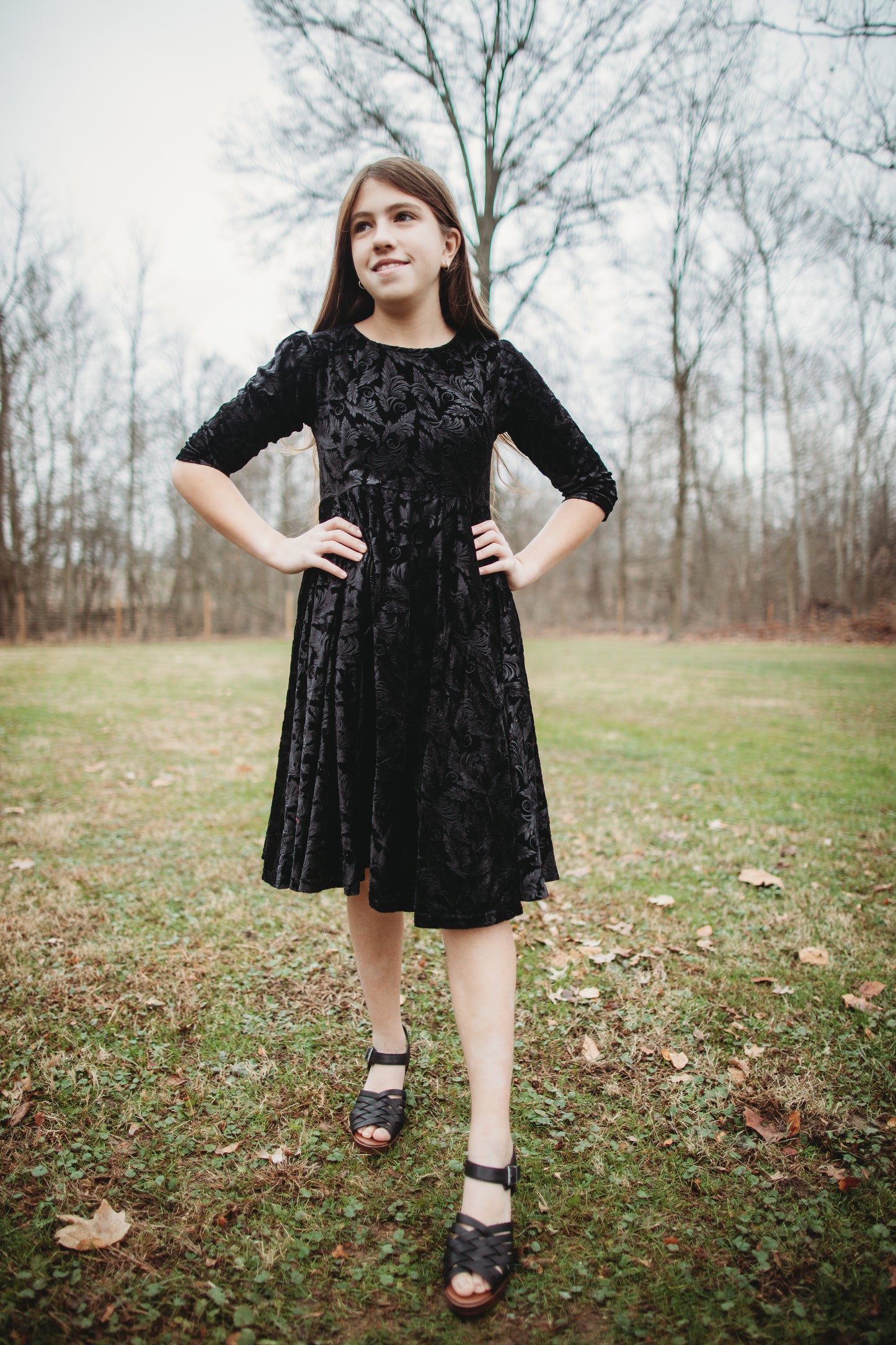 Noir Luxe ~ Fairy-twirl Dress