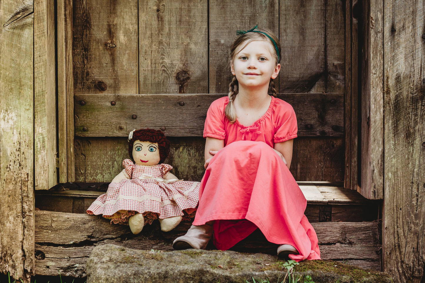 Classic Coral ~ Mini Folklore Dress