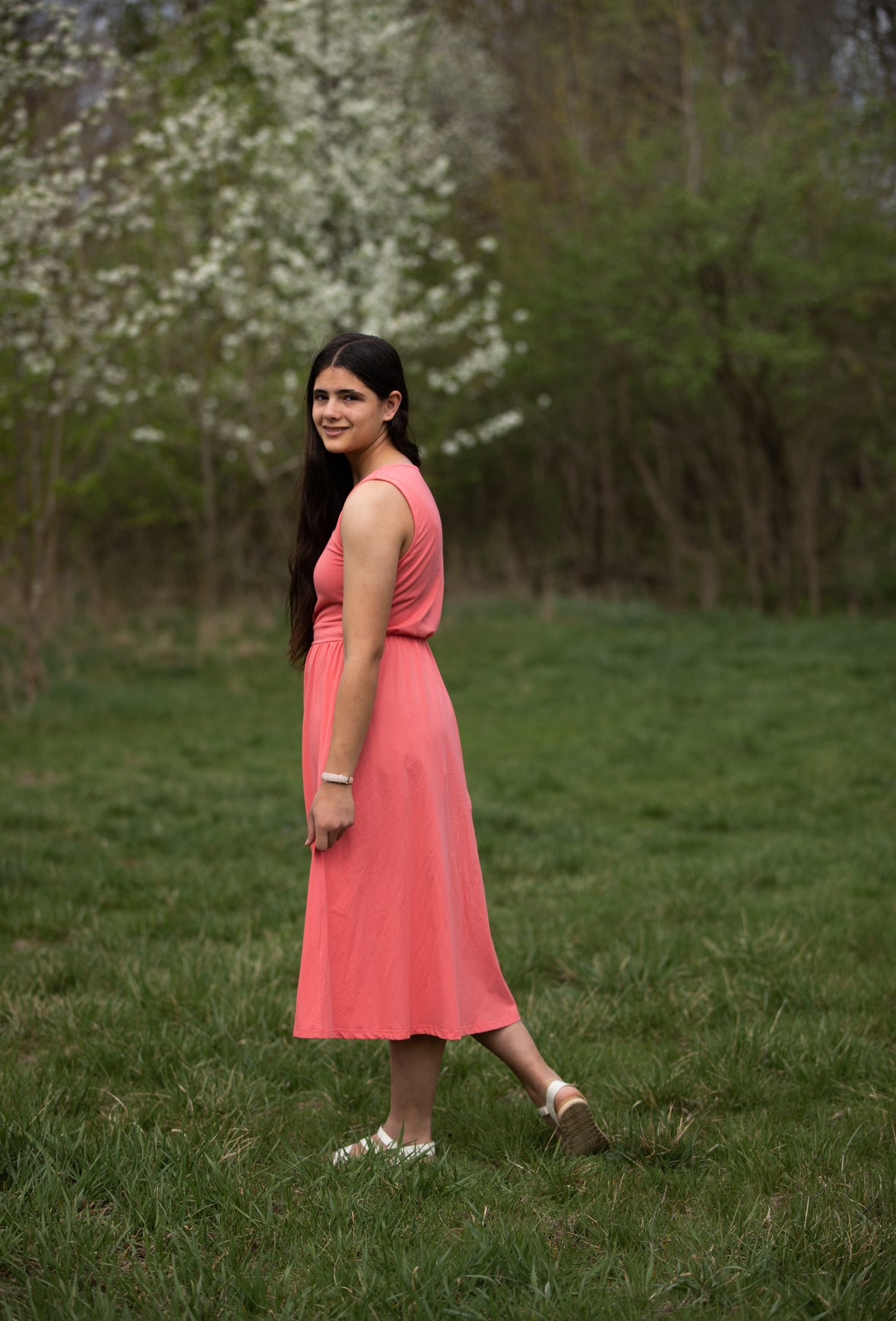 Classic Coral ~ Homesteader Dress