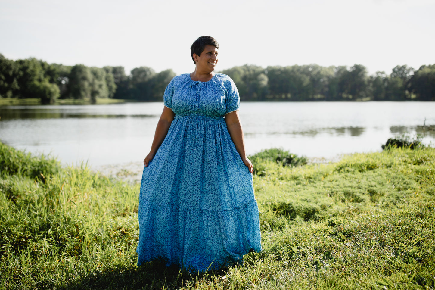 Scripted Azure ~ Abilene Dress