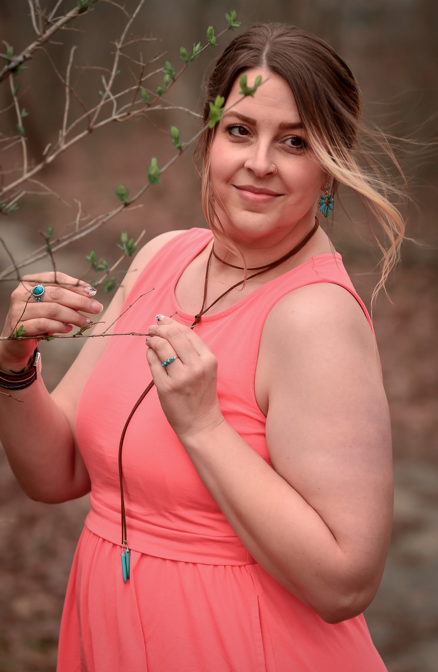 Classic Coral ~ Homesteader Dress