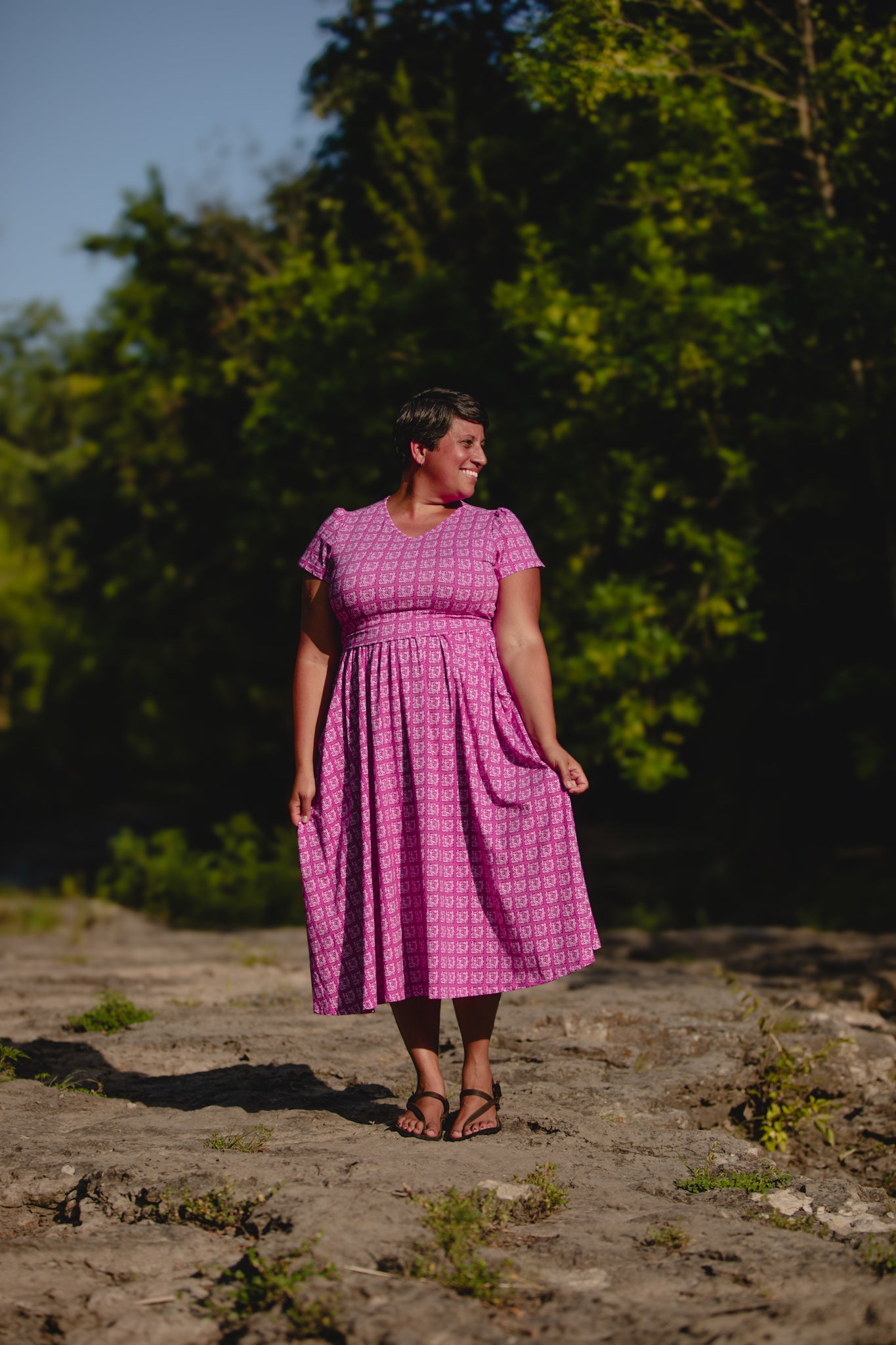 Daisy Mosaïque ~ Canterbury Classic Dress