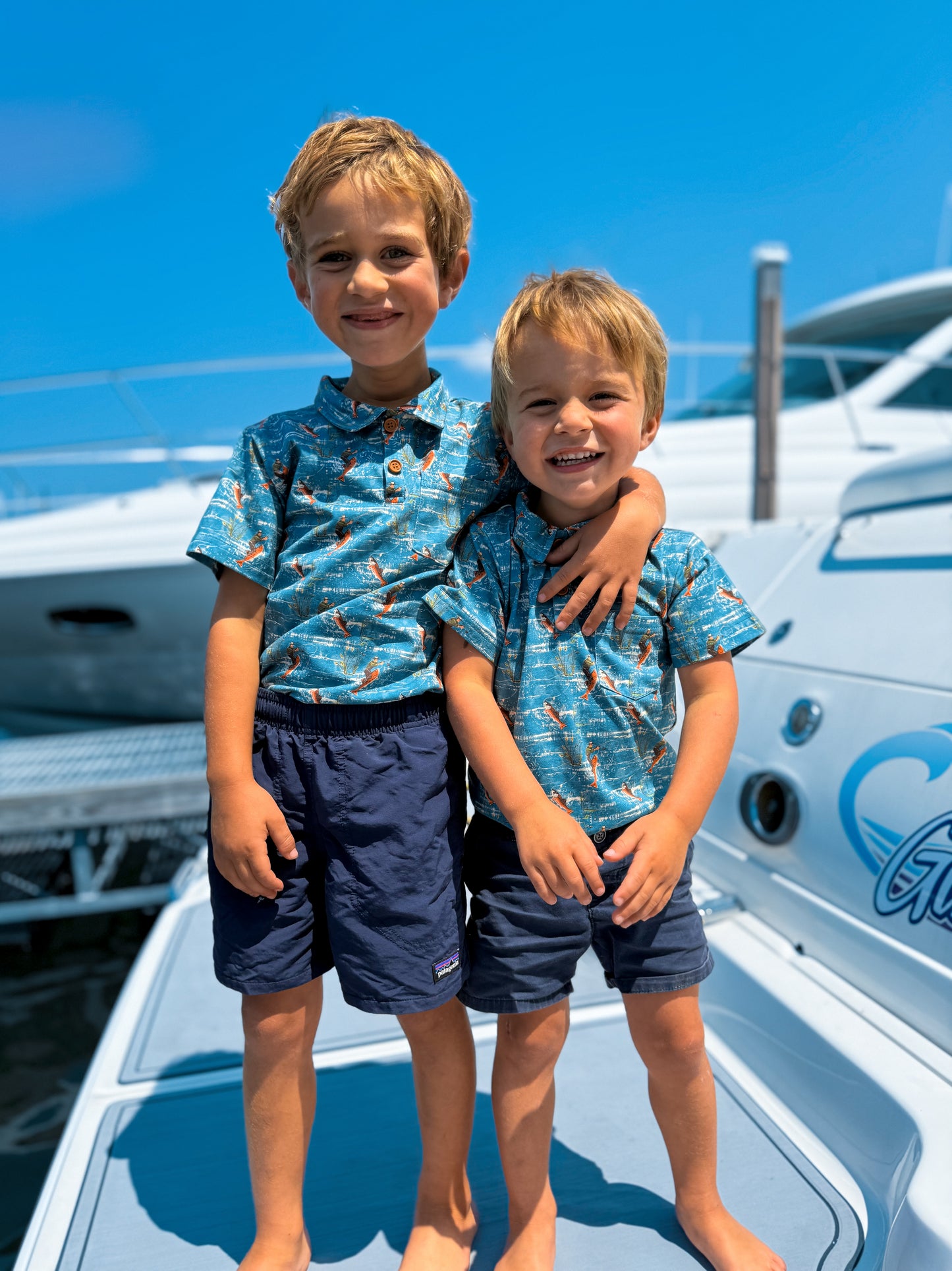 Reel Catch ~ Boy’s Perseverance Polo