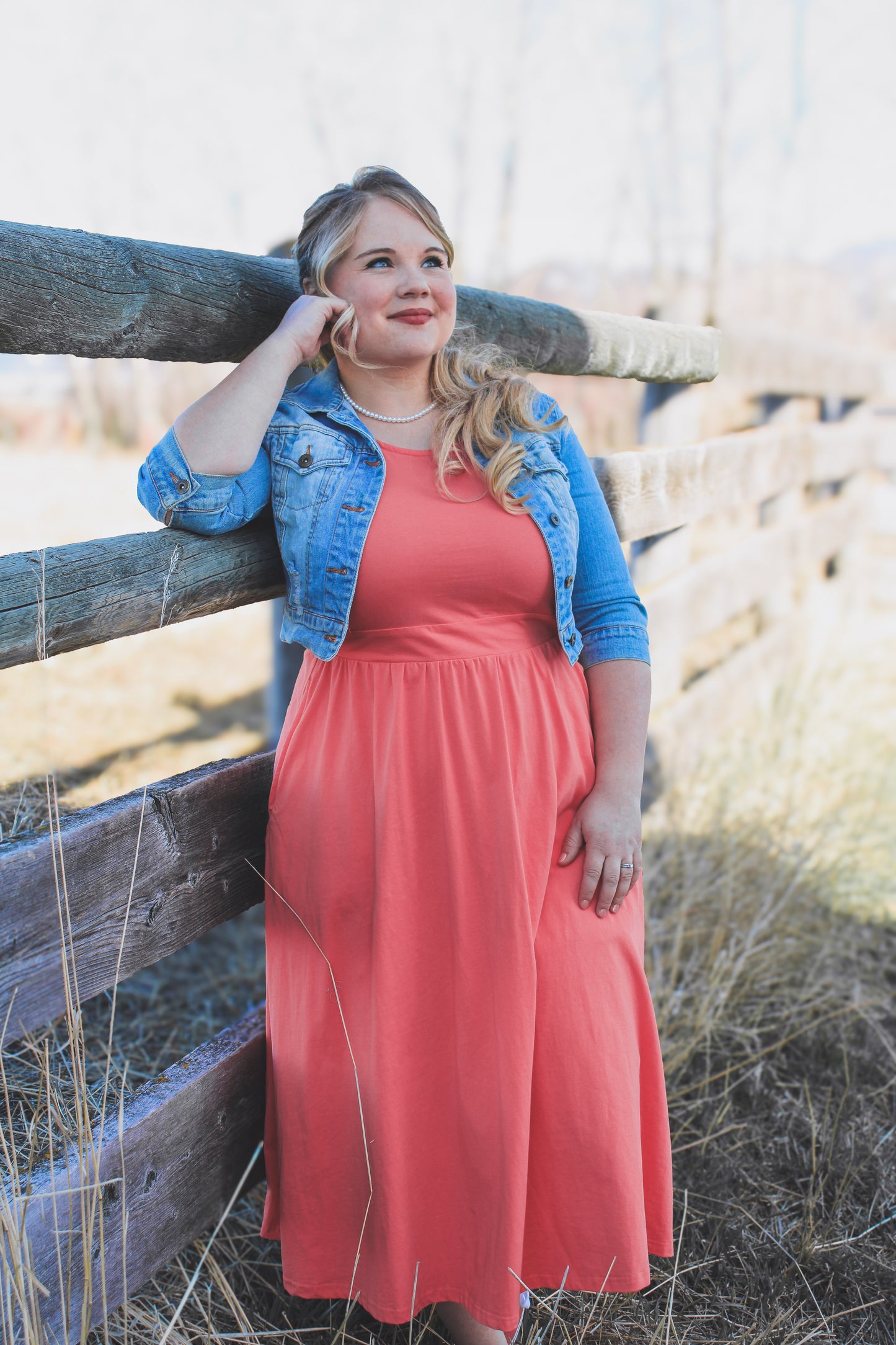 Classic Coral ~ Homesteader Dress