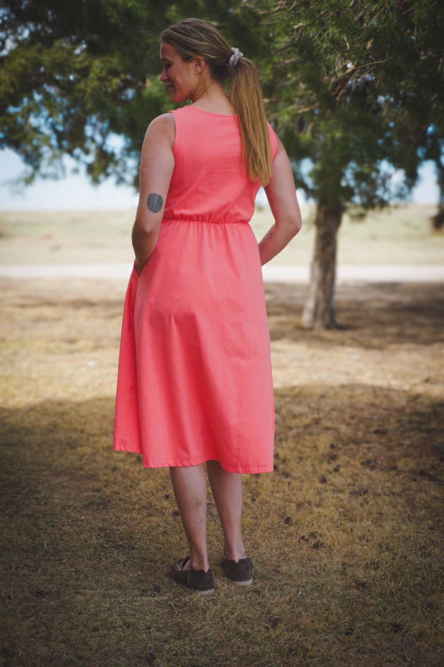 Classic Coral ~ Homesteader Dress