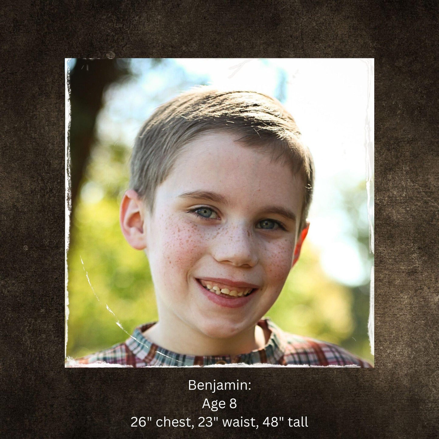 Boy with outdoor background