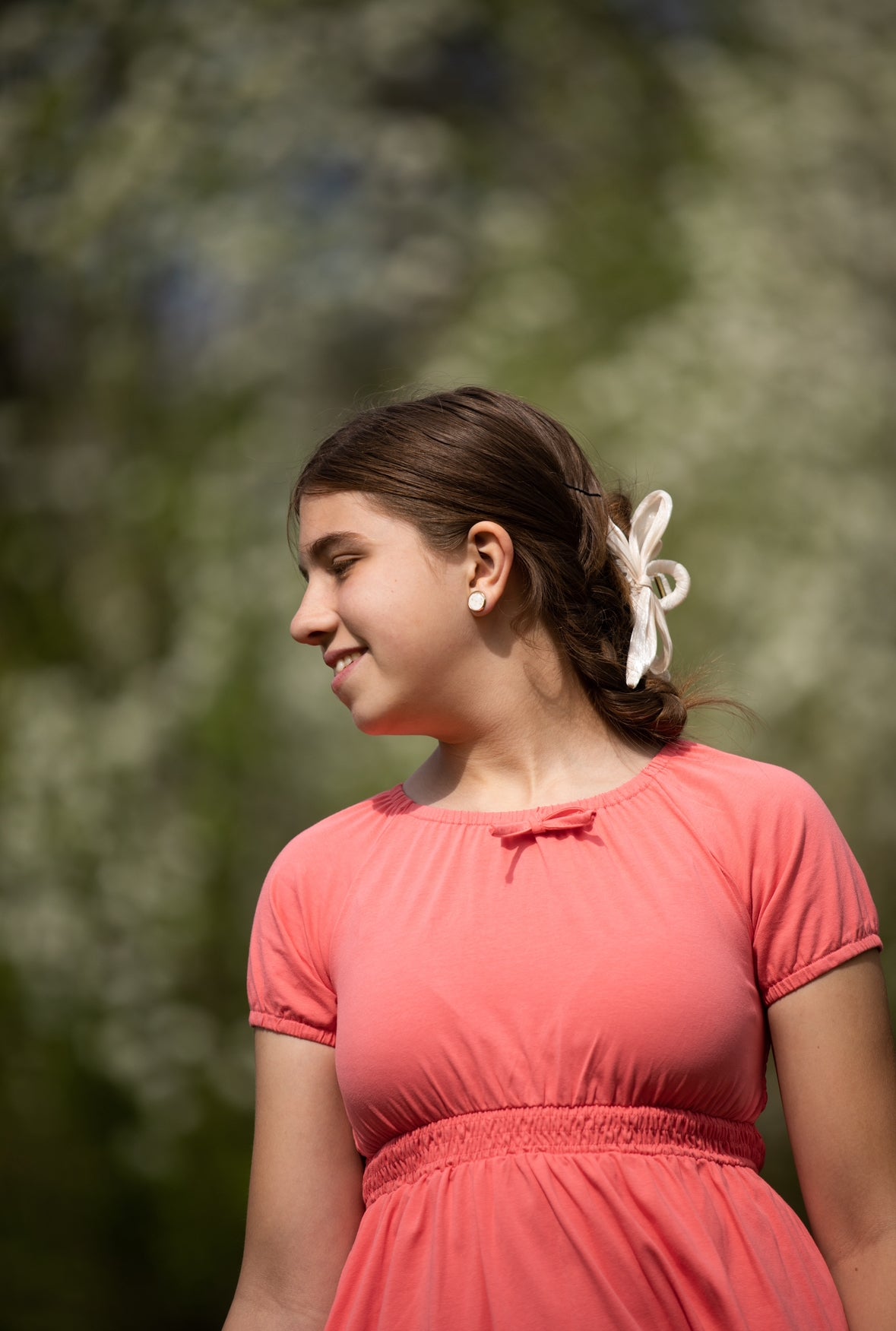 Classic Coral ~ Mini Folklore Dress
