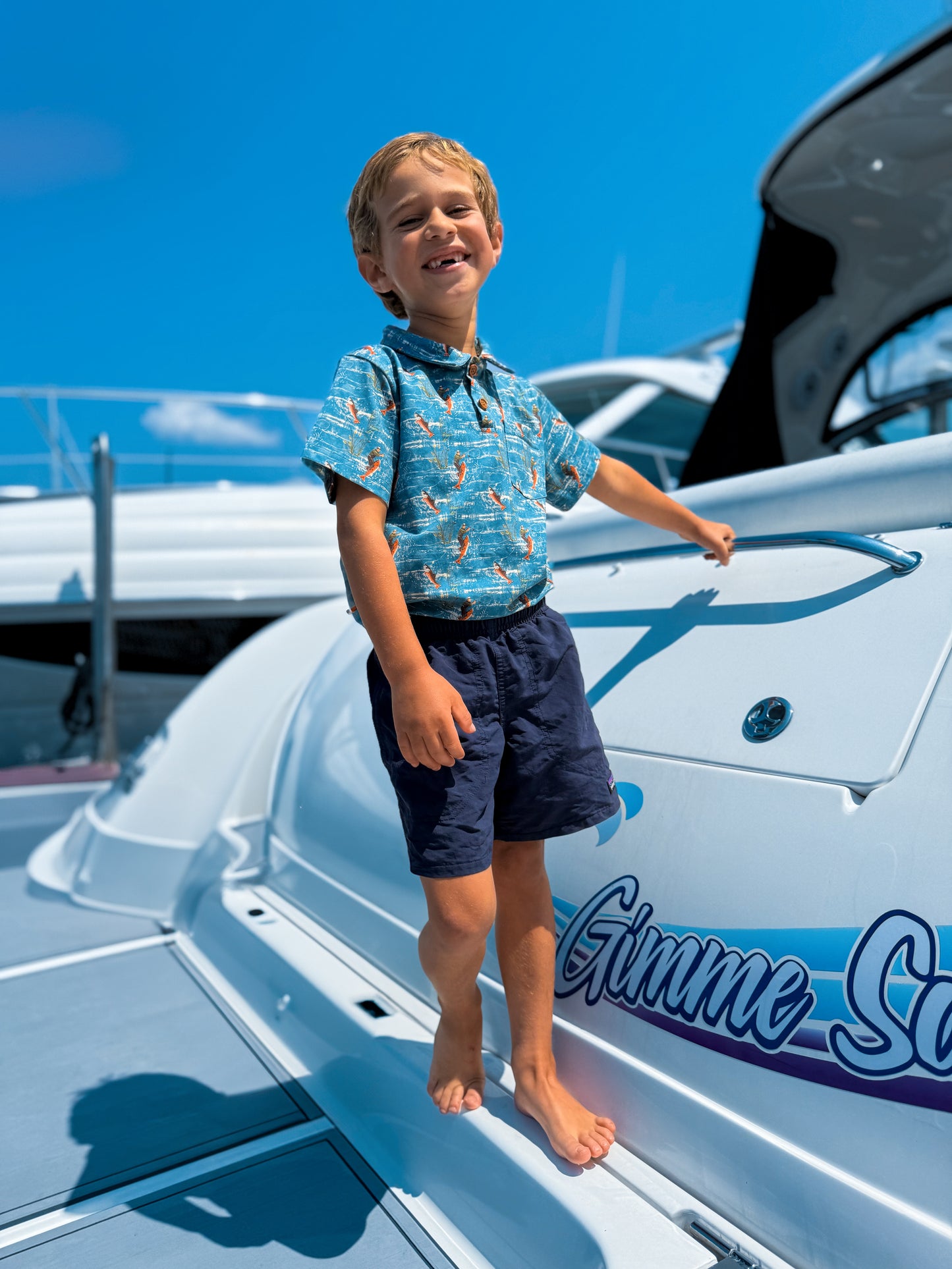 Reel Catch ~ Boy’s Perseverance Polo