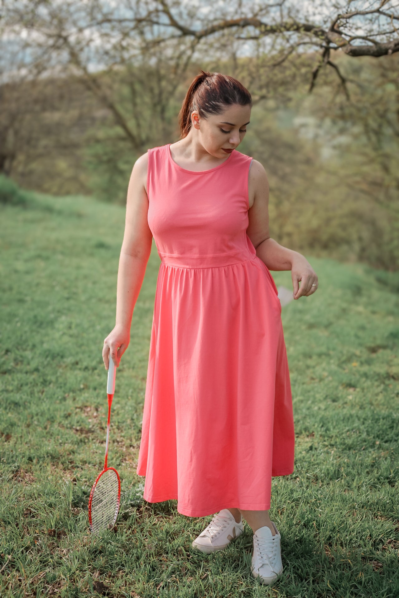 Classic Coral ~ Homesteader Dress