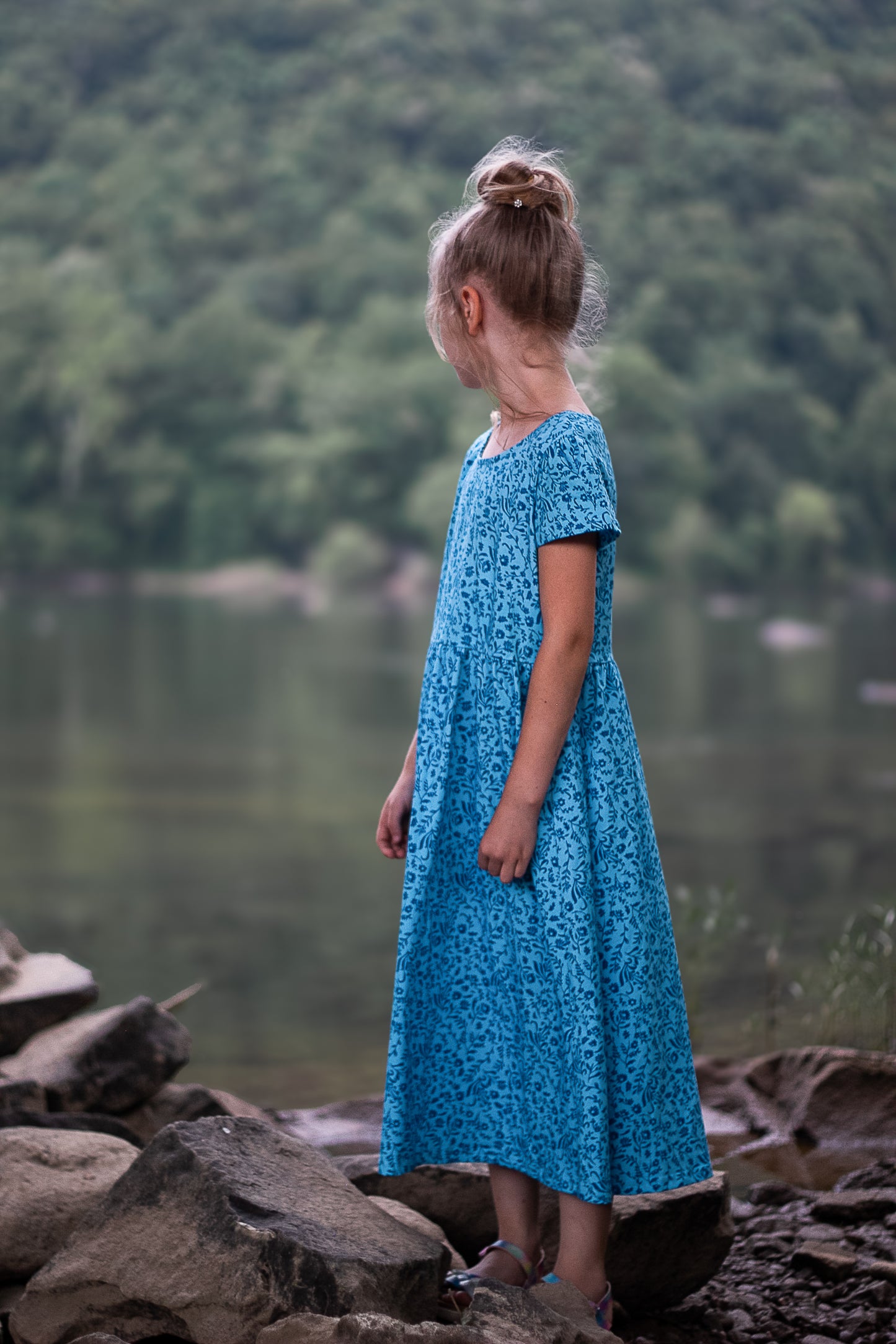 Scripted Azure ~ Mini Everyday Dress
