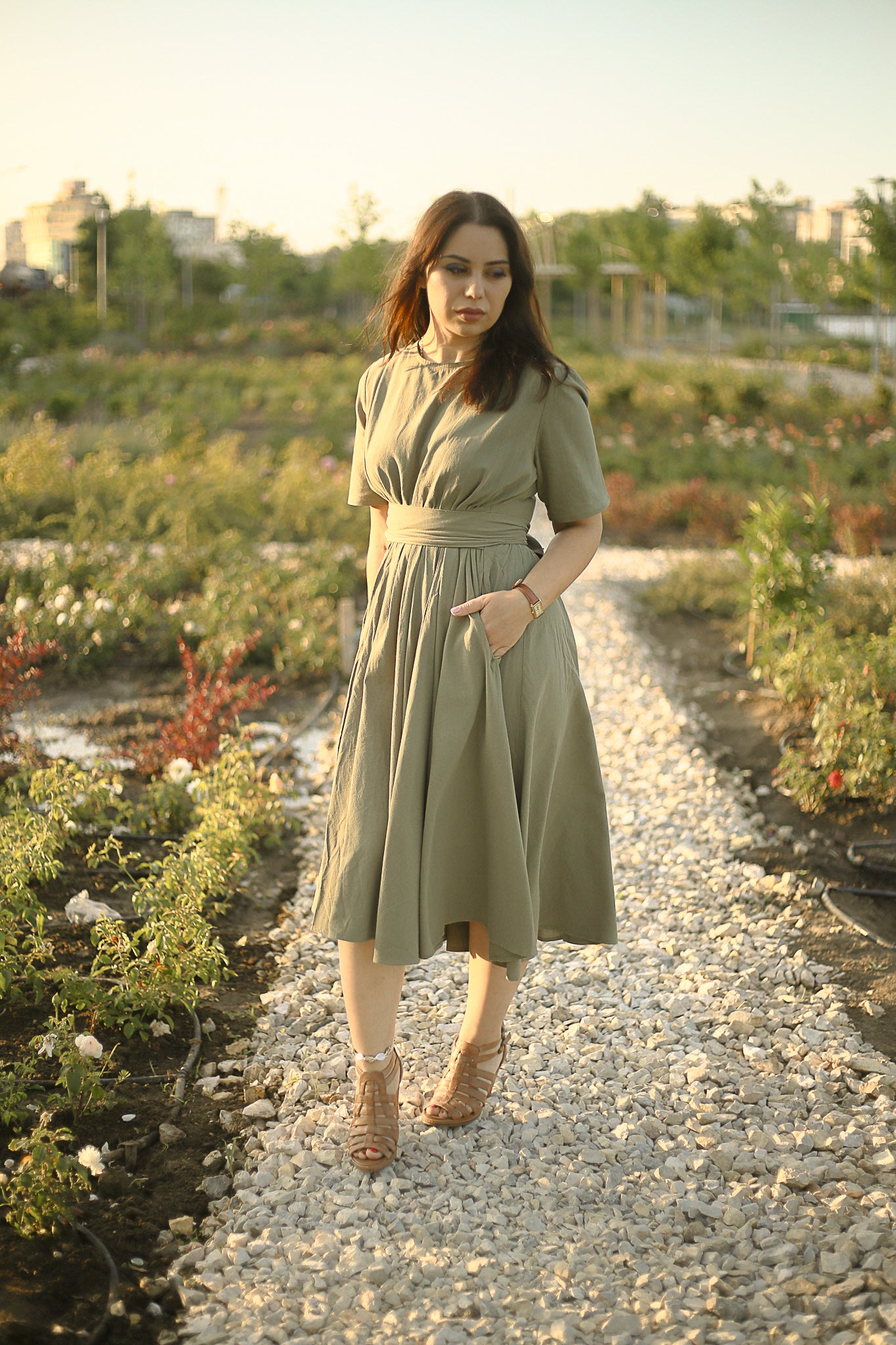 Sage ~ Wildwood Dress