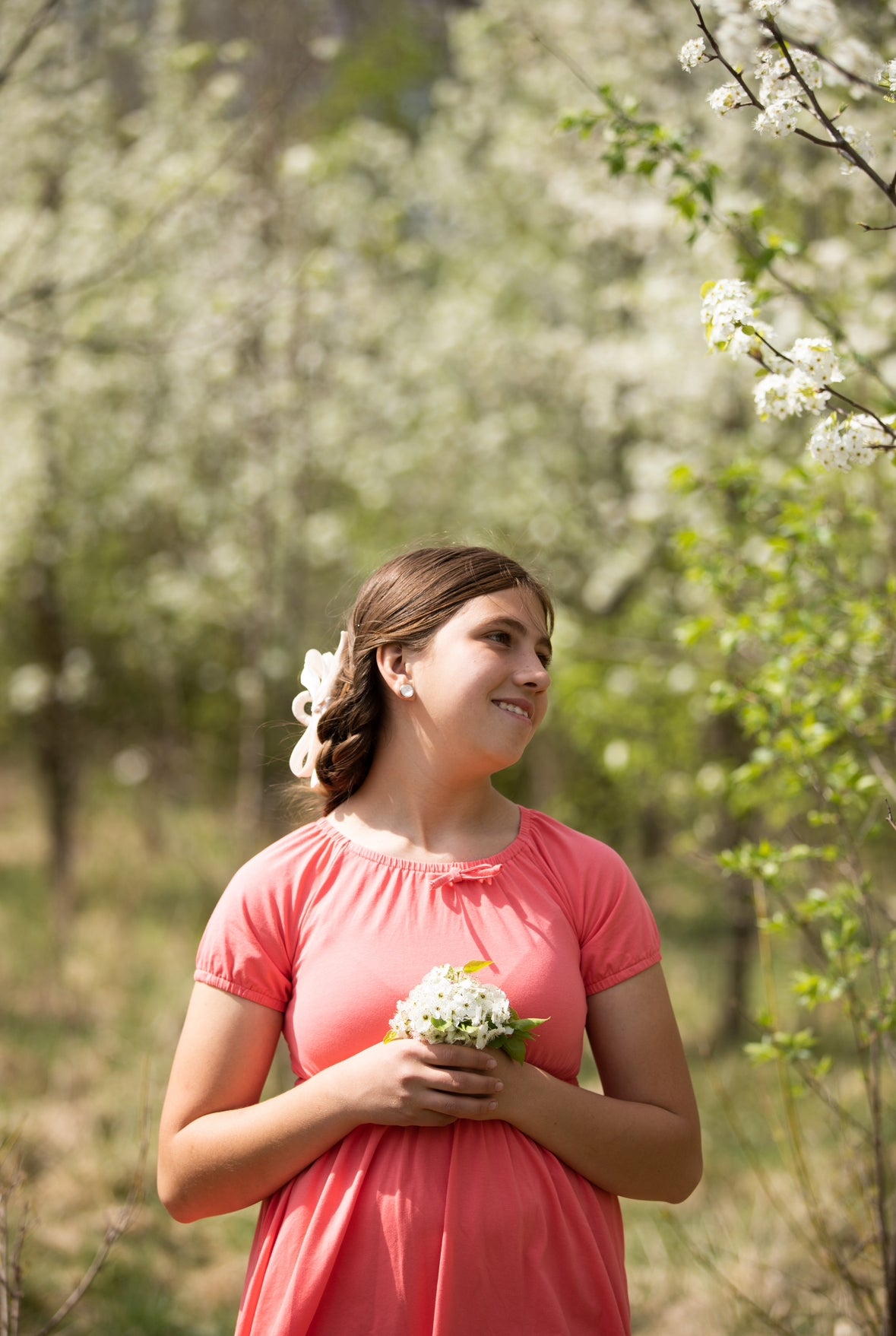 Classic Coral ~ Mini Folklore Dress
