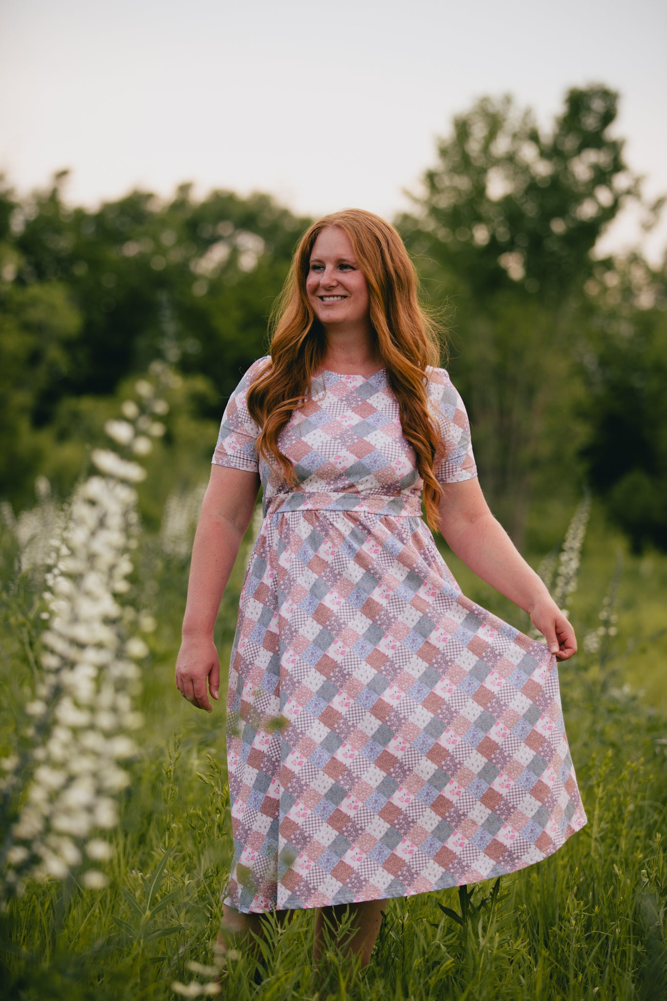 Woven Wildflower ~ Everyday Dress (straight sleeves)
