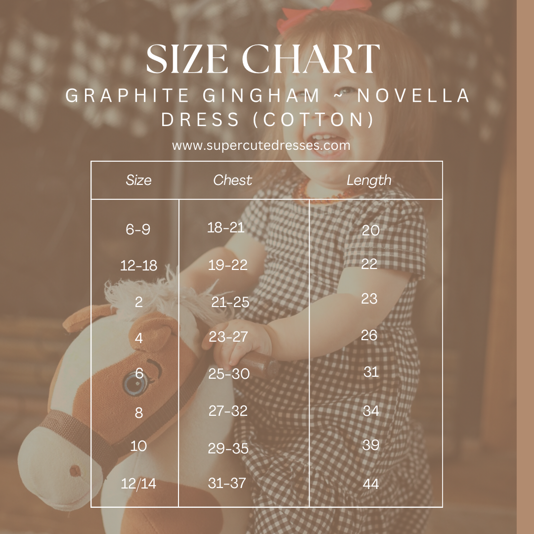 Graphite Gingham ~ Novella Dress