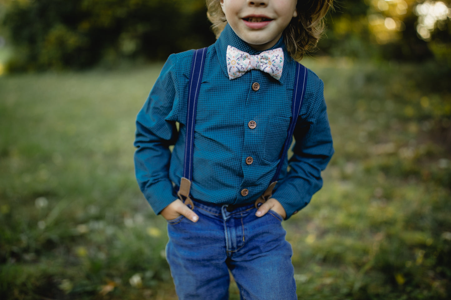 Indigo Lattice ~ Boy’s Brave Button-up