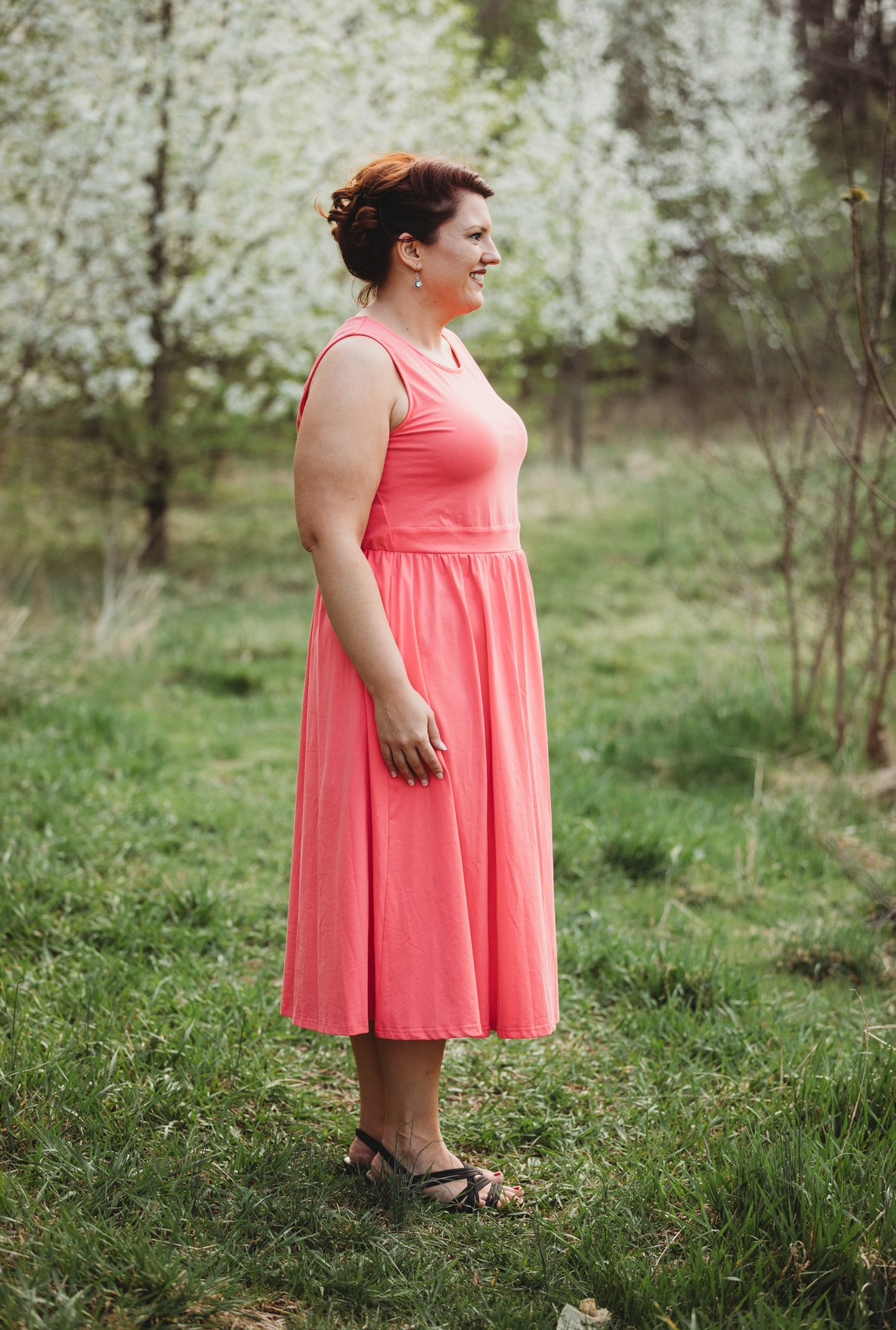 Classic Coral ~ Homesteader Dress
