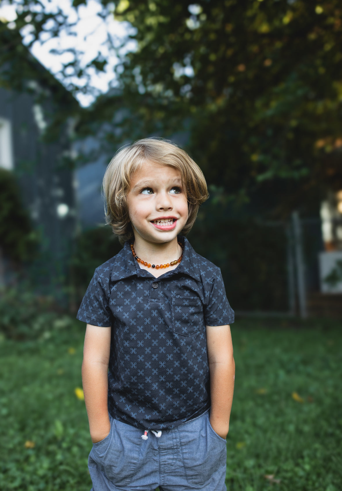 Carbon Blue ~ Boy’s Perseverance Polo