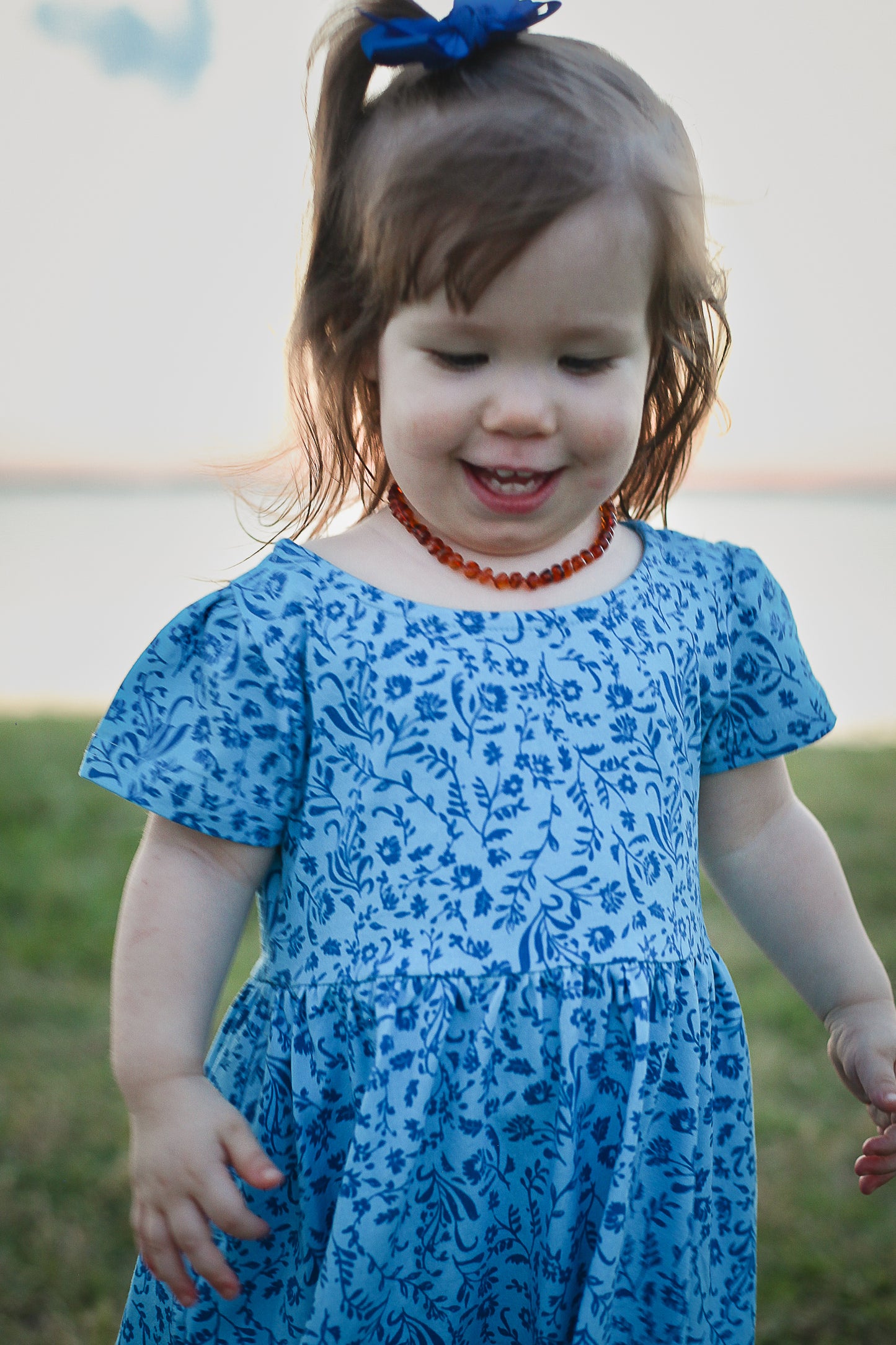 Scripted Azure ~ Mini Everyday Dress