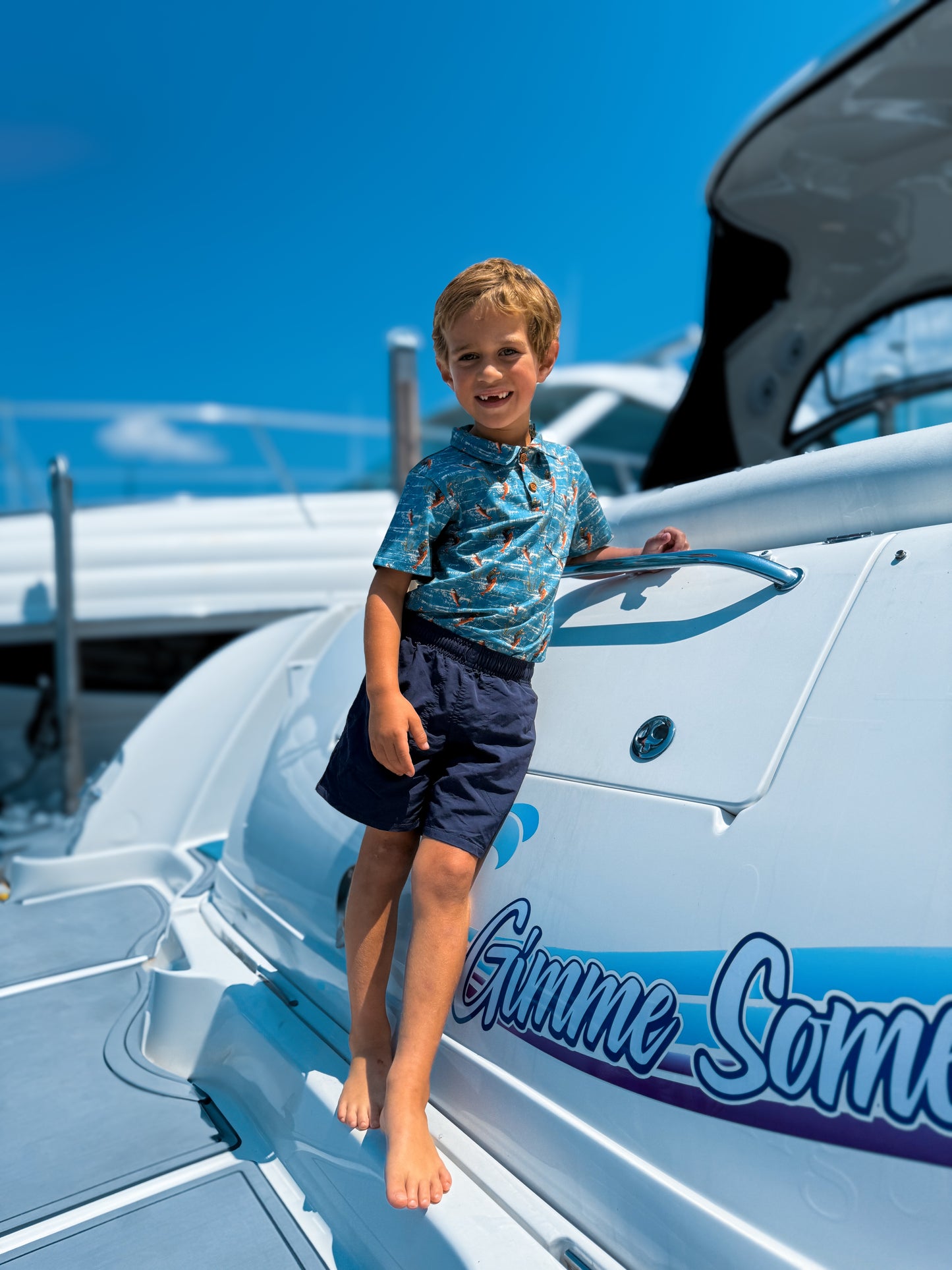 Reel Catch ~ Boy’s Perseverance Polo