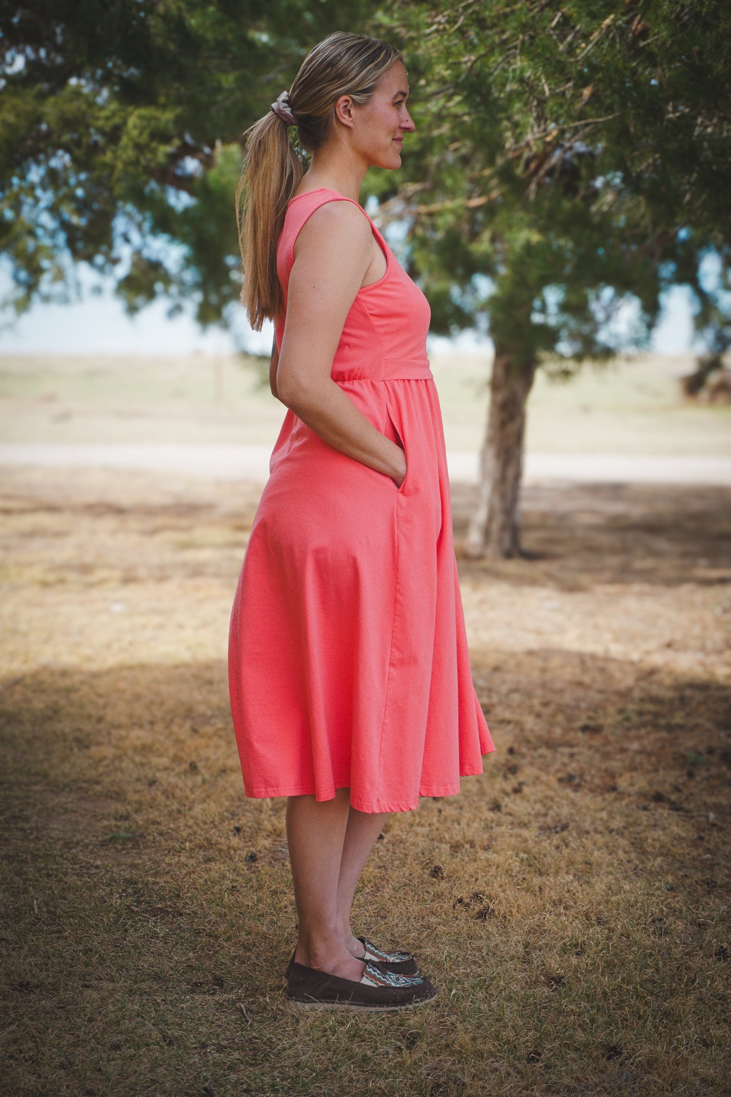 Classic Coral ~ Homesteader Dress
