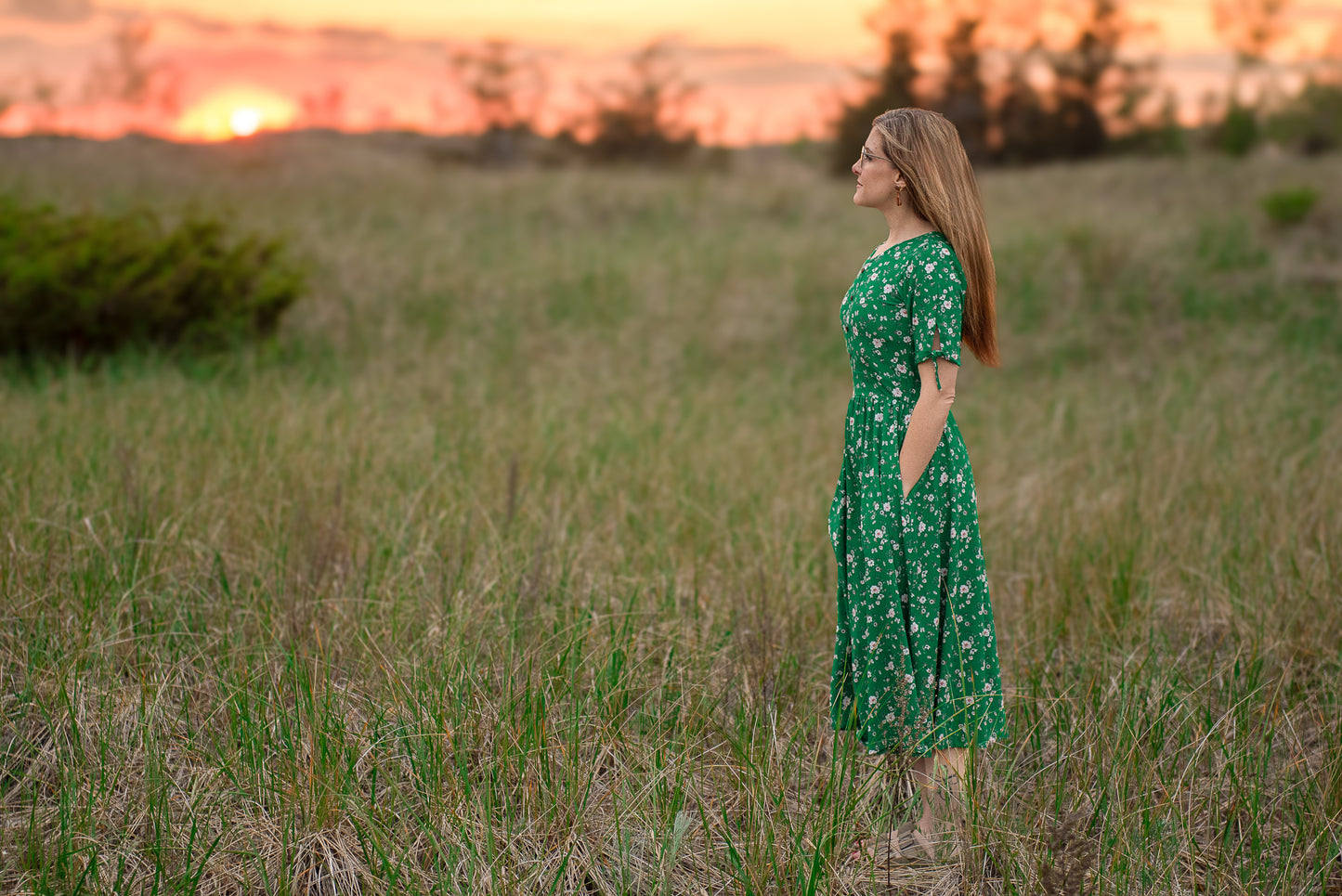 Greenvale Gossamer ~ Rowena Midi