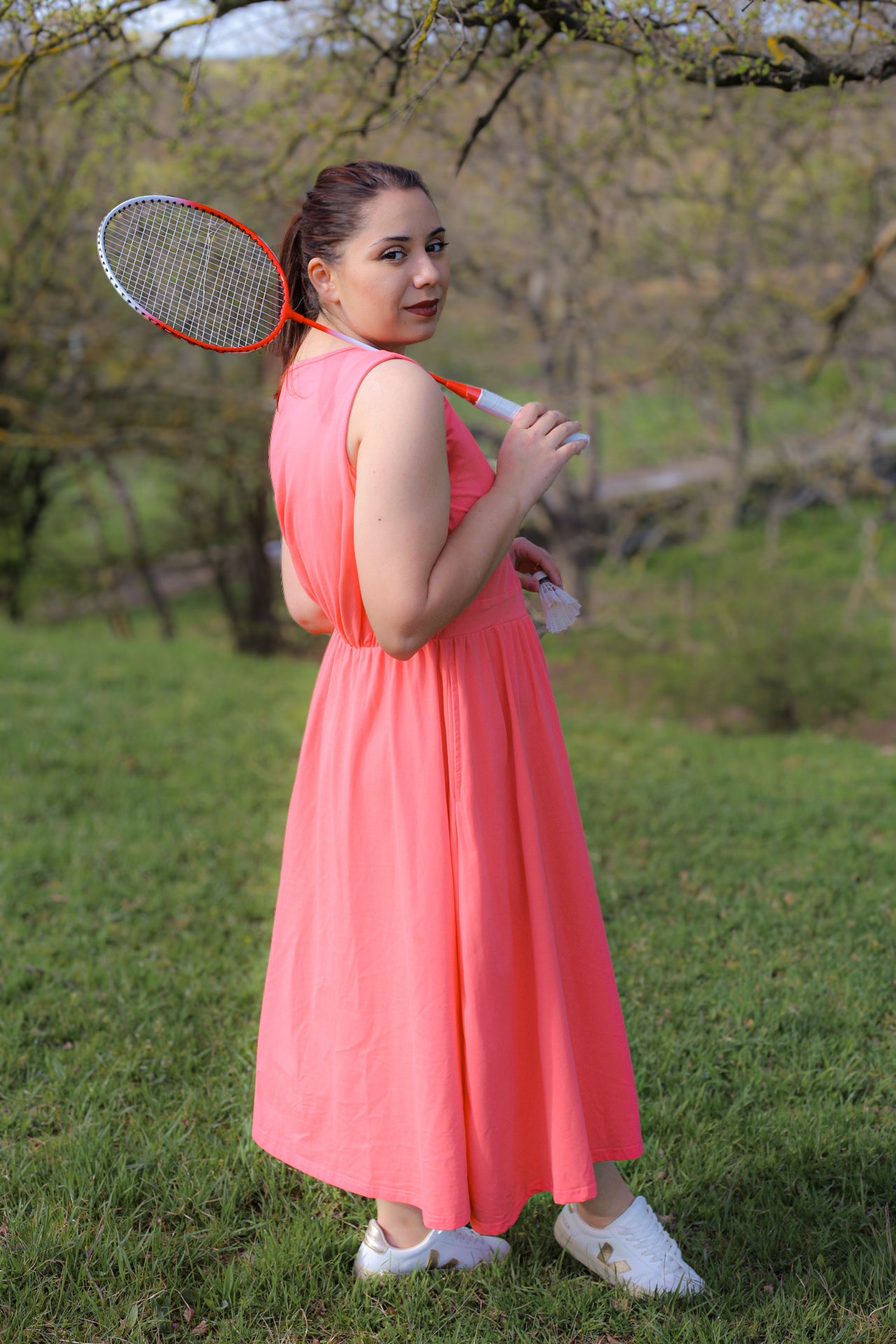 Classic Coral ~ Homesteader Dress